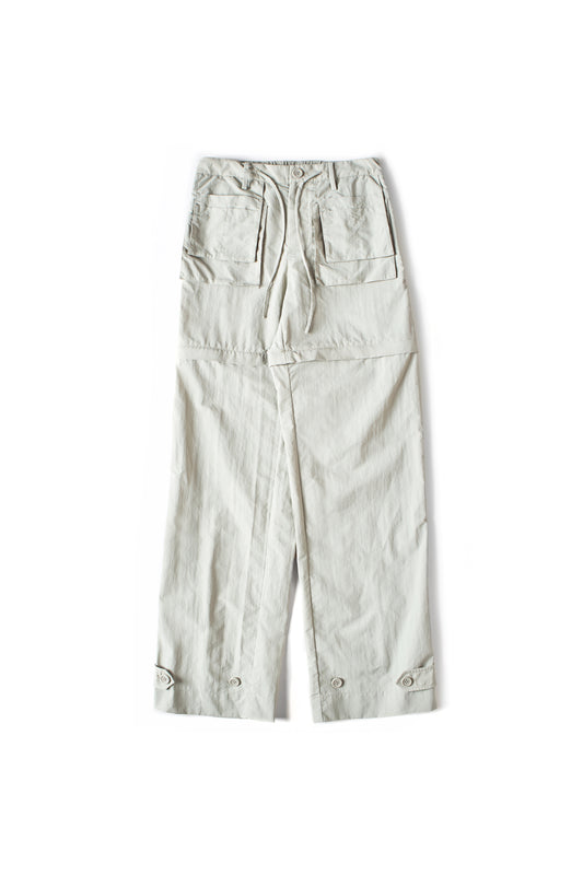 Nylon Zip Cargo Pants