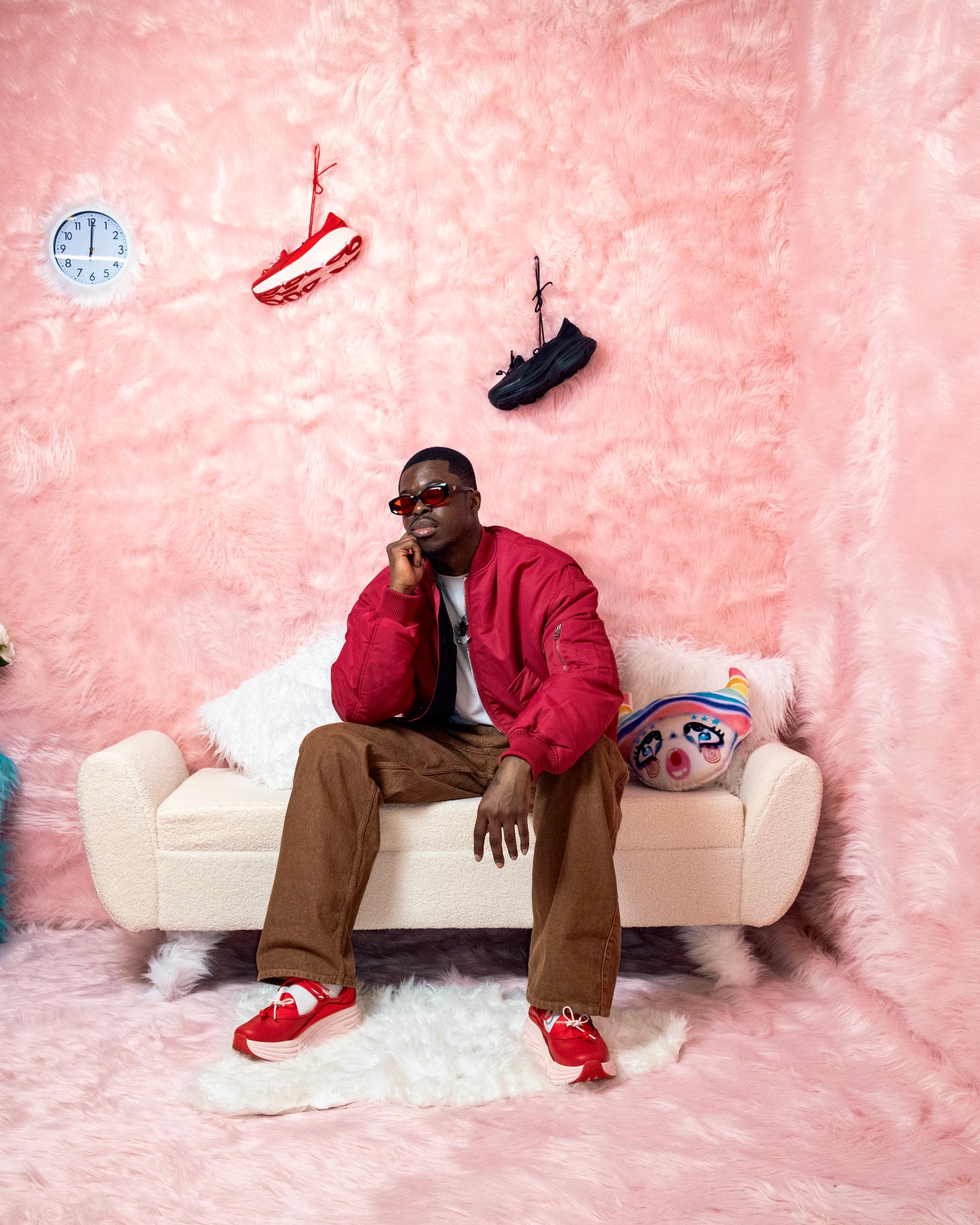 A person wearing incredibly styled clothes from ESSX NYC