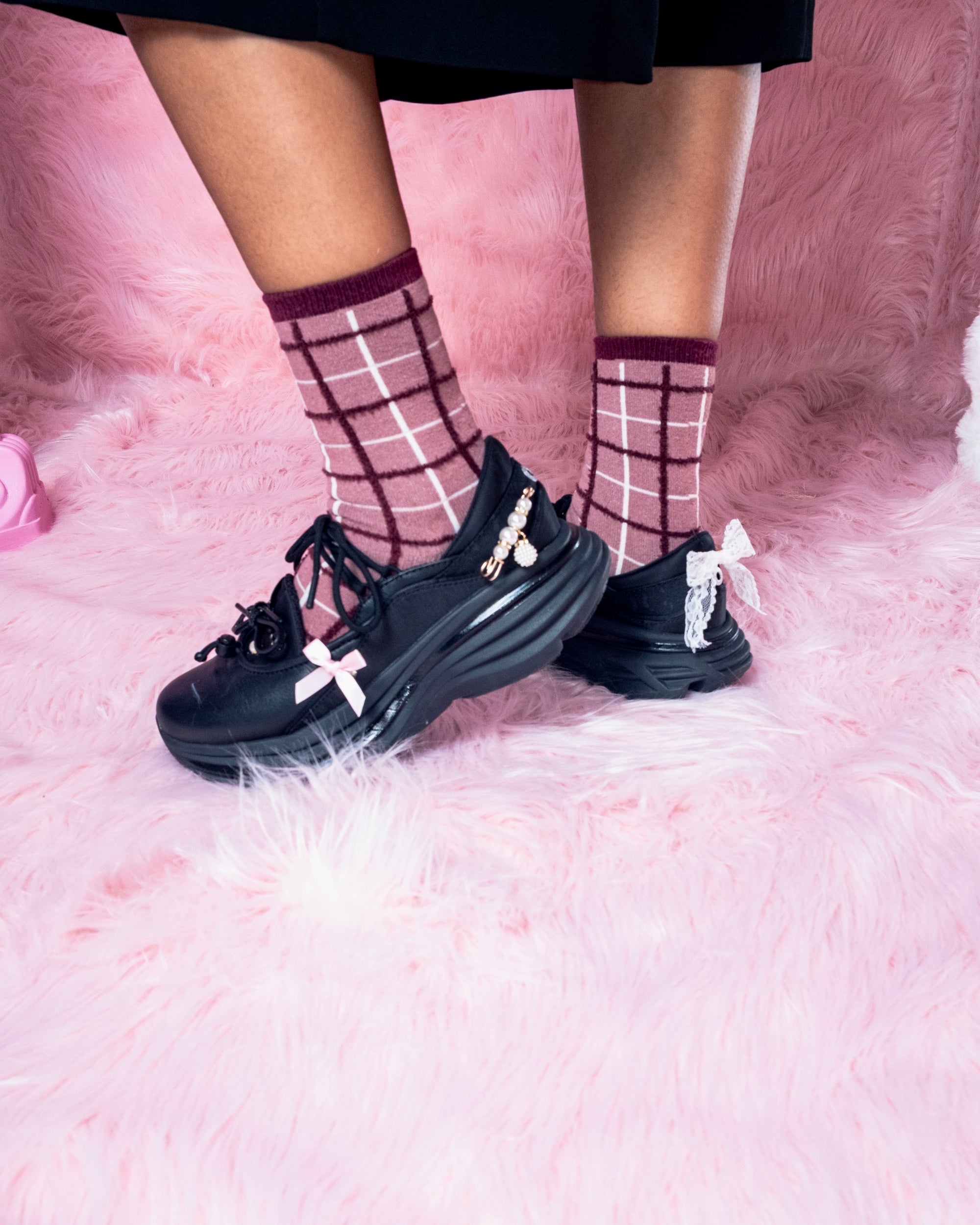 Last week we had the pleasure of hosting Hoka's release of the Bondi Mary Jane, with the help of Uzumaki Gallery, who transformed our space into a furry palace. The perfect backdrop for this highly sought out new sneaker that sold out same day. 