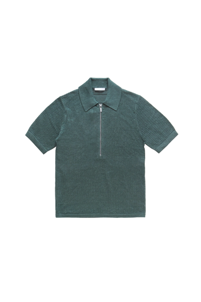 トップス Helmut lang terry polo S Helmut Lang Short Sleeve Zip Polo Blue/Green – ESSXNYC