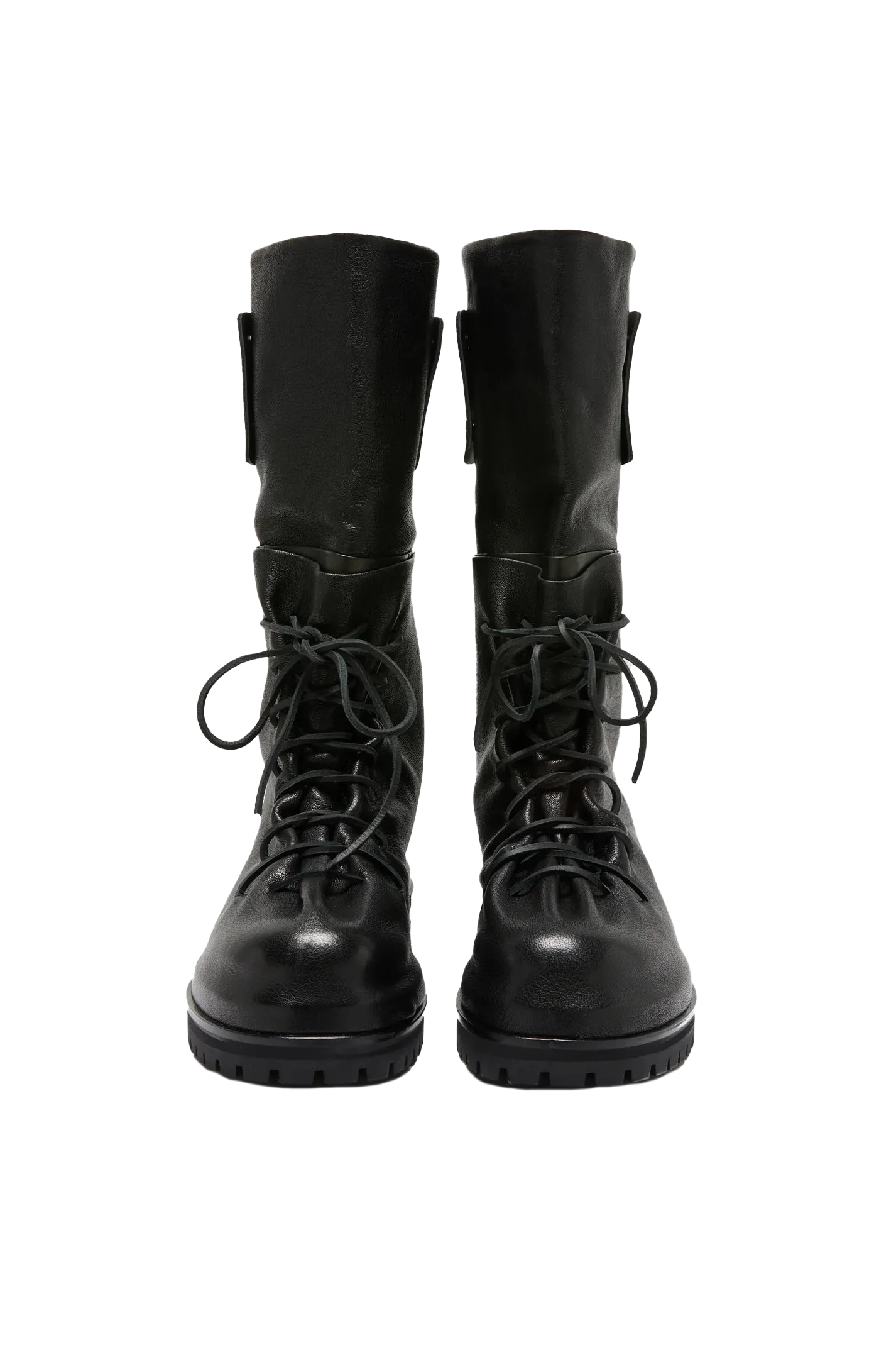 424 Marathon High Lace Up Boots In Black