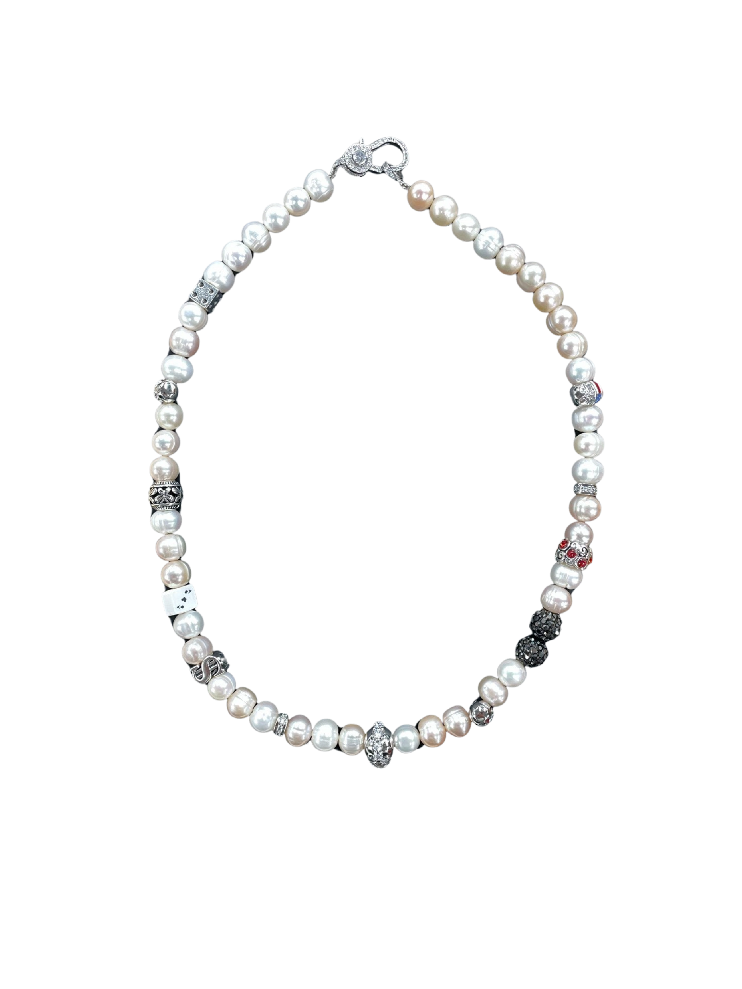 Merc Poetic Justice Necklace 16' White 5206