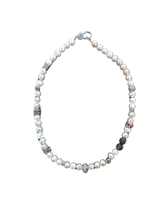 MERC POETIC JUSTICE NECKLACE 16' White
