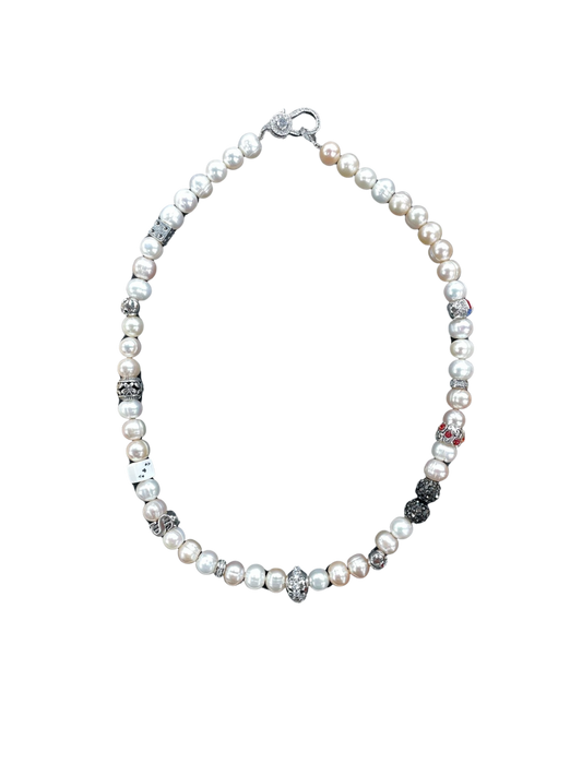 Merc Poetic Justice Necklace 16' White 5206