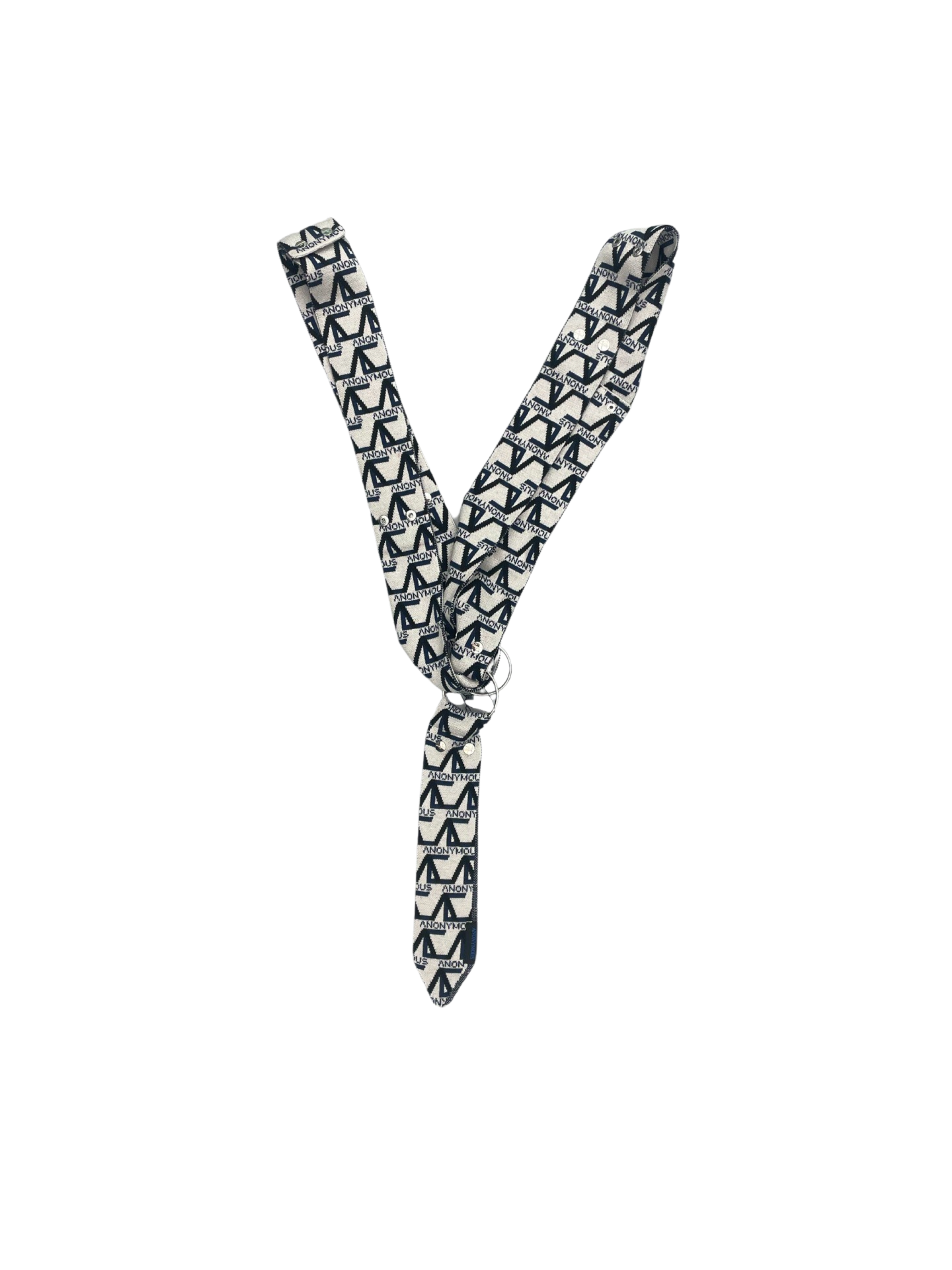ANONYMOUS KNIT HARNESS TIE GRAY