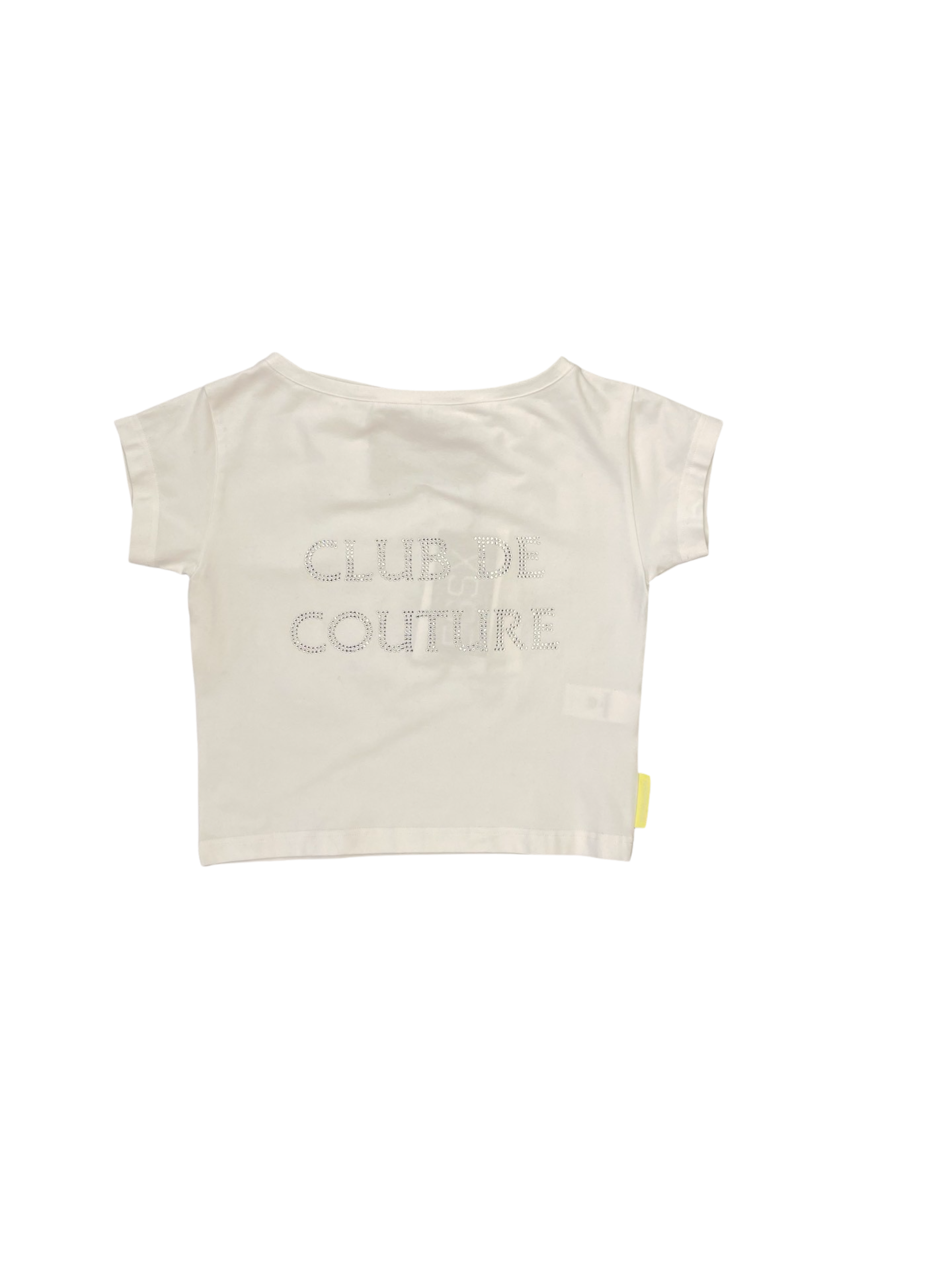 ANONYMOUS CLUB DE COUTURE BABY TEE WHITE