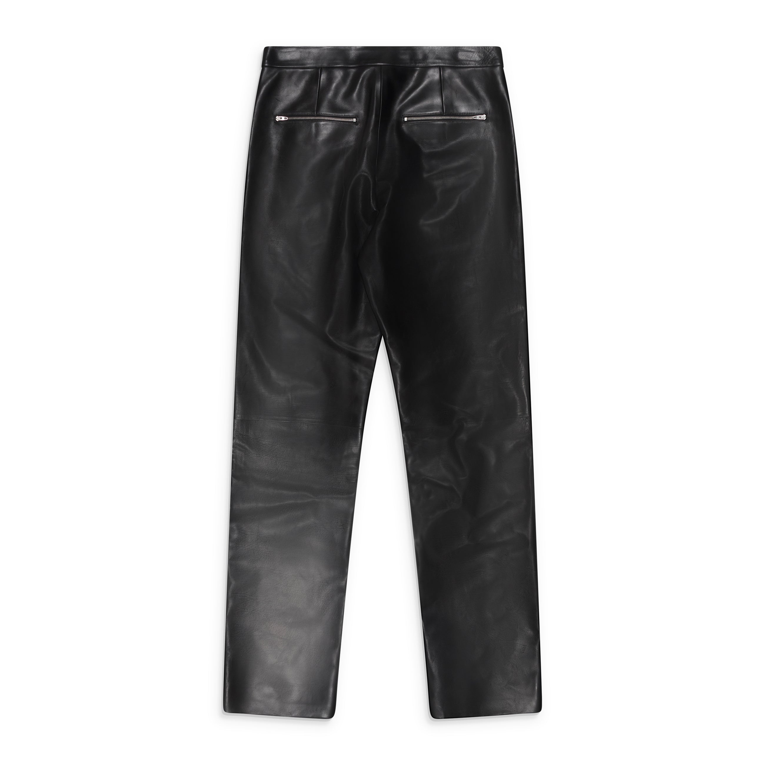 Jil Sander Leather Trousers Black back