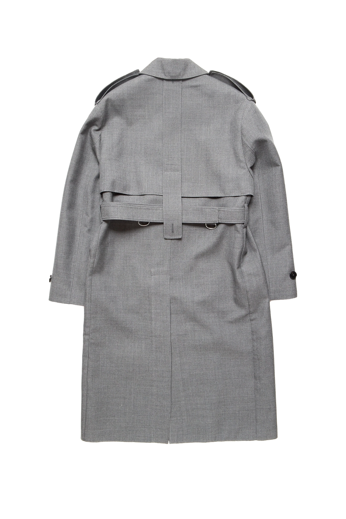Jil Sander Wool Belted Trench Coat London Fog – ESSXNYC Jil Sander Wool Belted Trench Coat London Fog – ESSXNYC