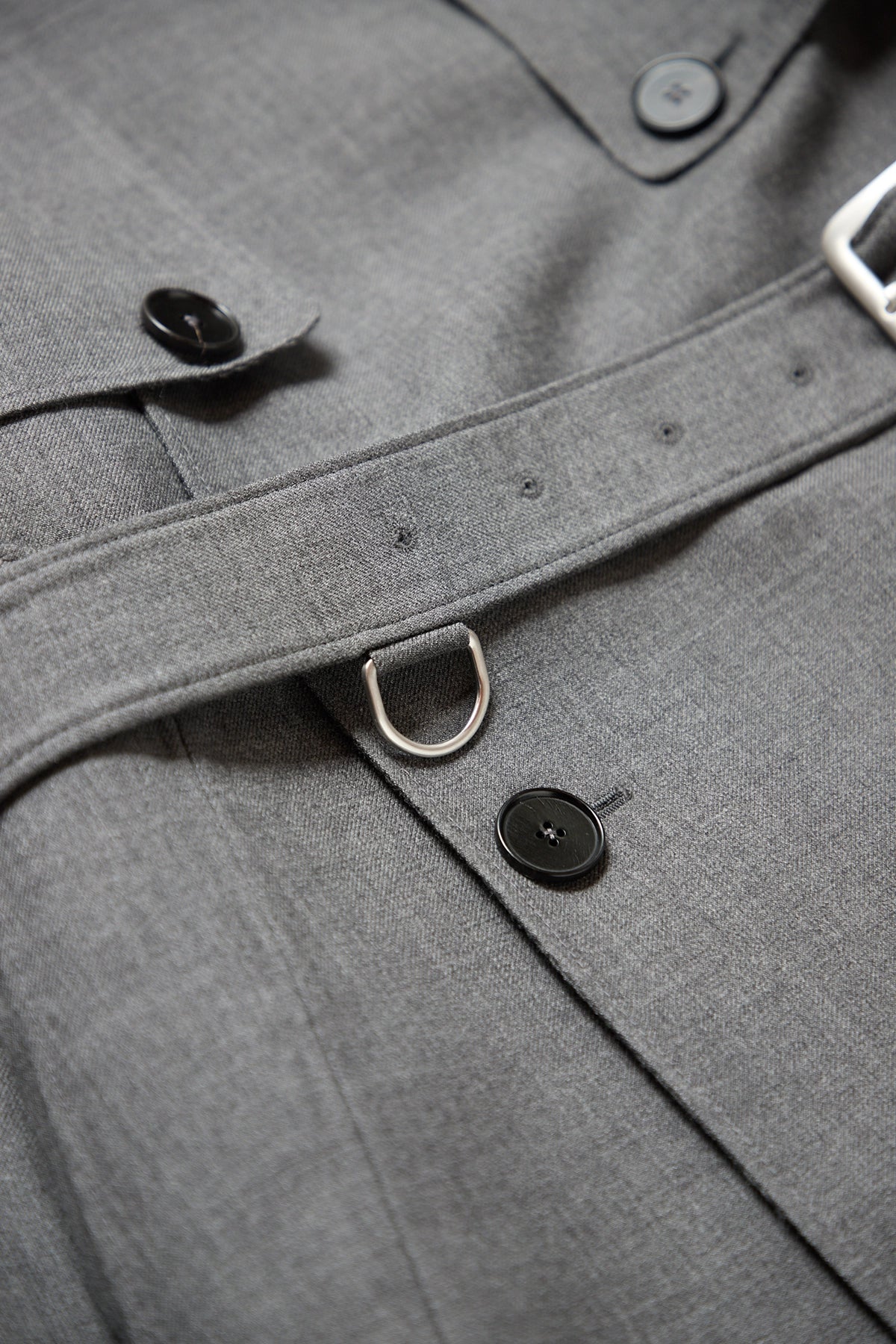 Jil Sander Wool Belted Trench Coat London Fog