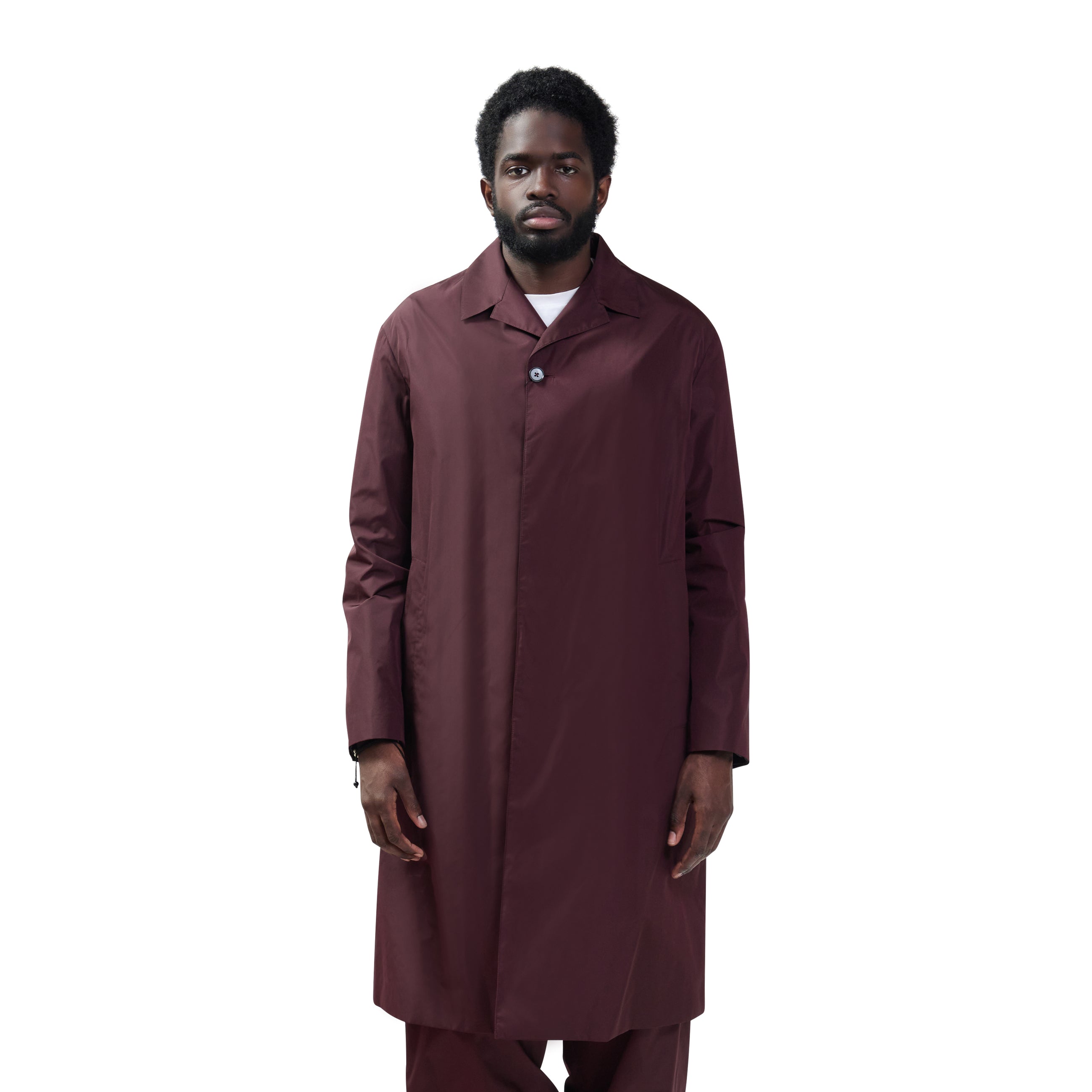 Jil Sander Taffetas Sport Coat Plum