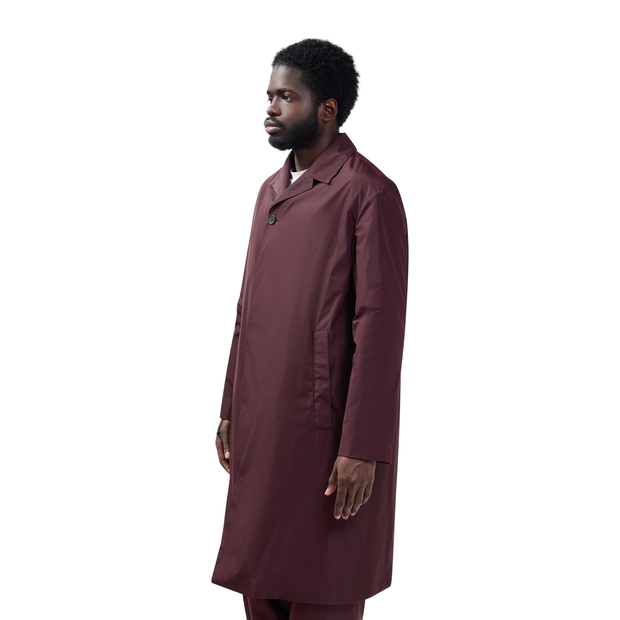 Jil Sander Taffetas Sport Coat Plum