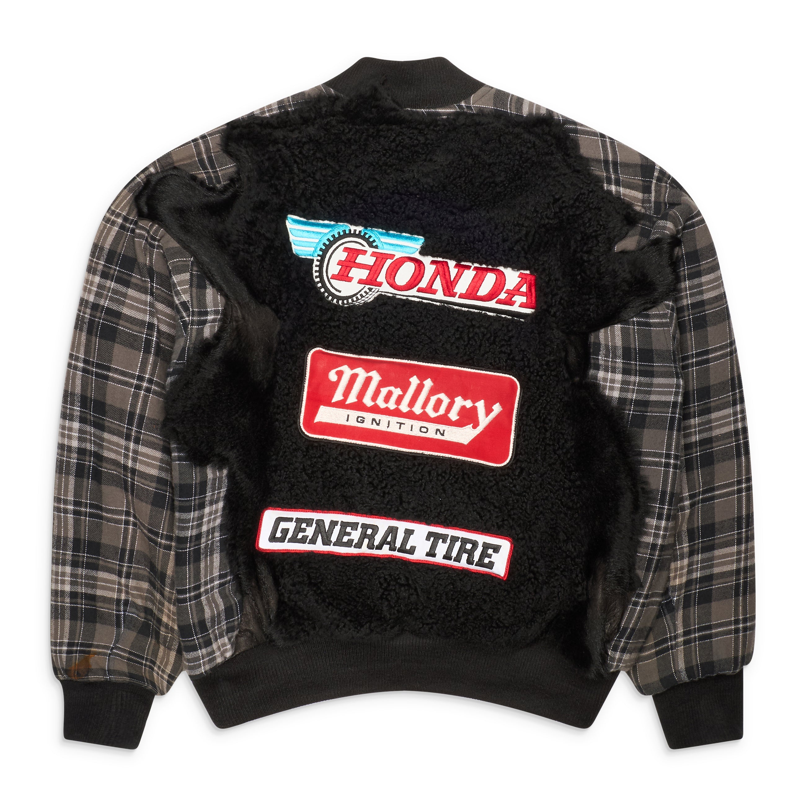 Joshua Jamal Flannel Patchwork Bomber Multicolor