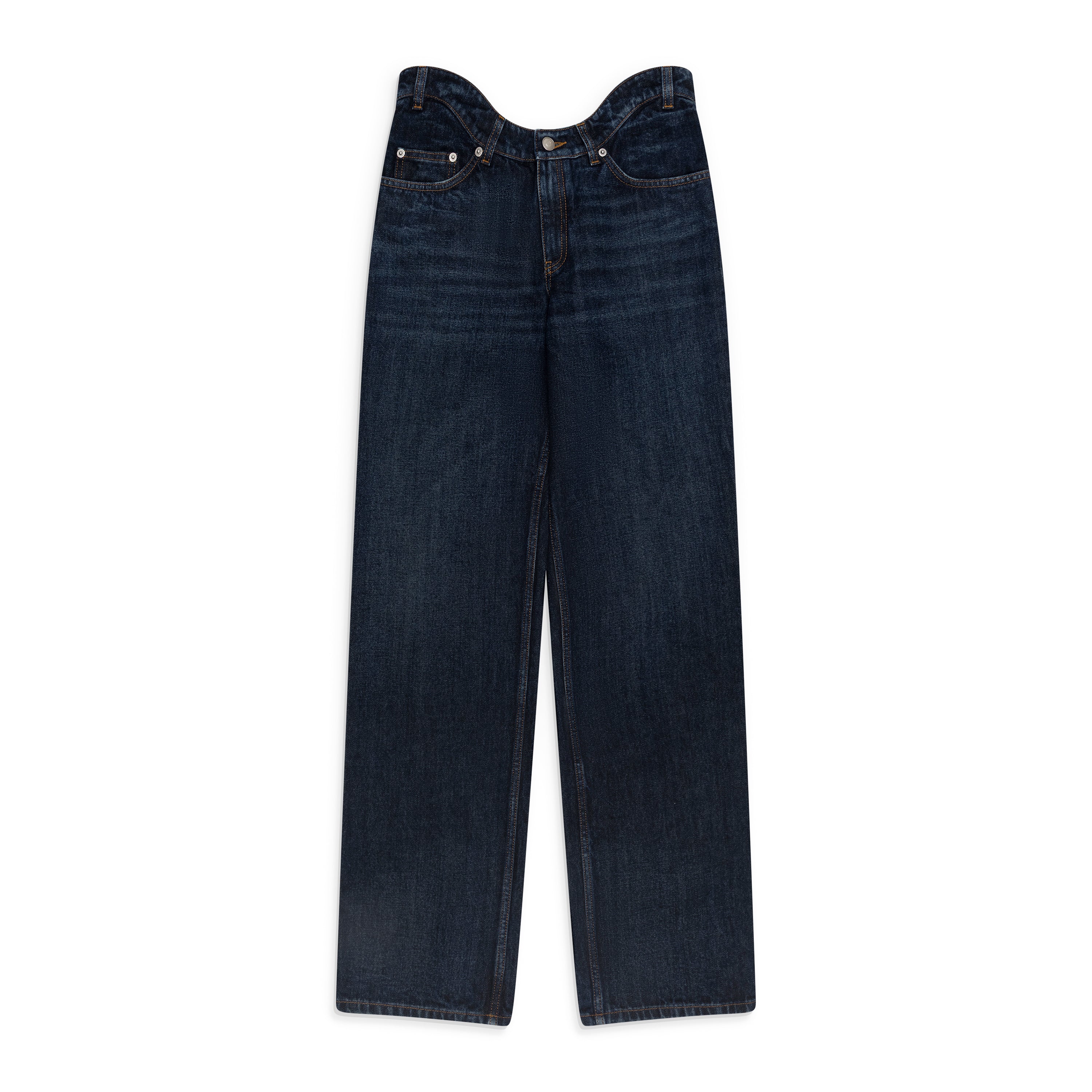 Jean Paul Gaultier Straight Leg Denim Pant Blue - front