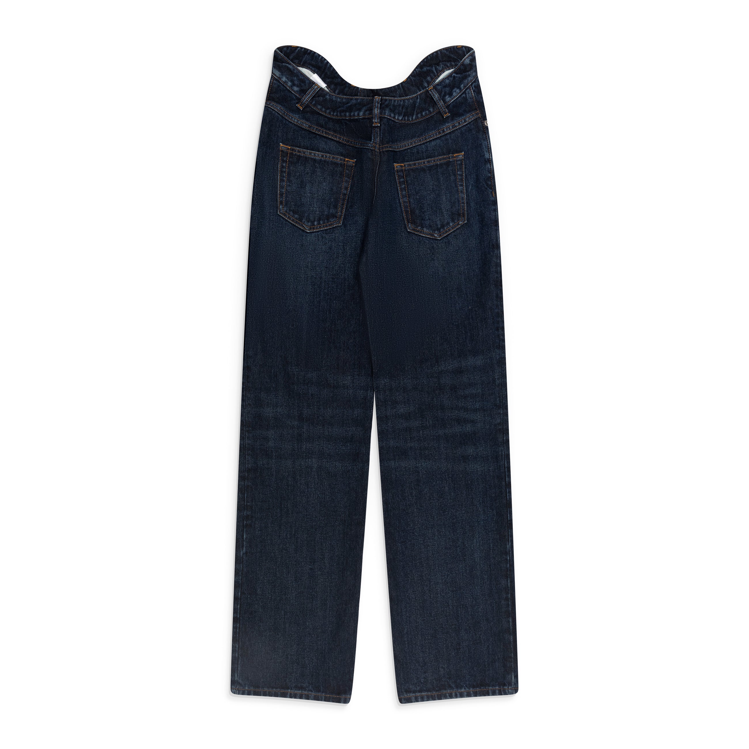 Jean Paul Gaultier Straight Leg Denim Pant Blue - back