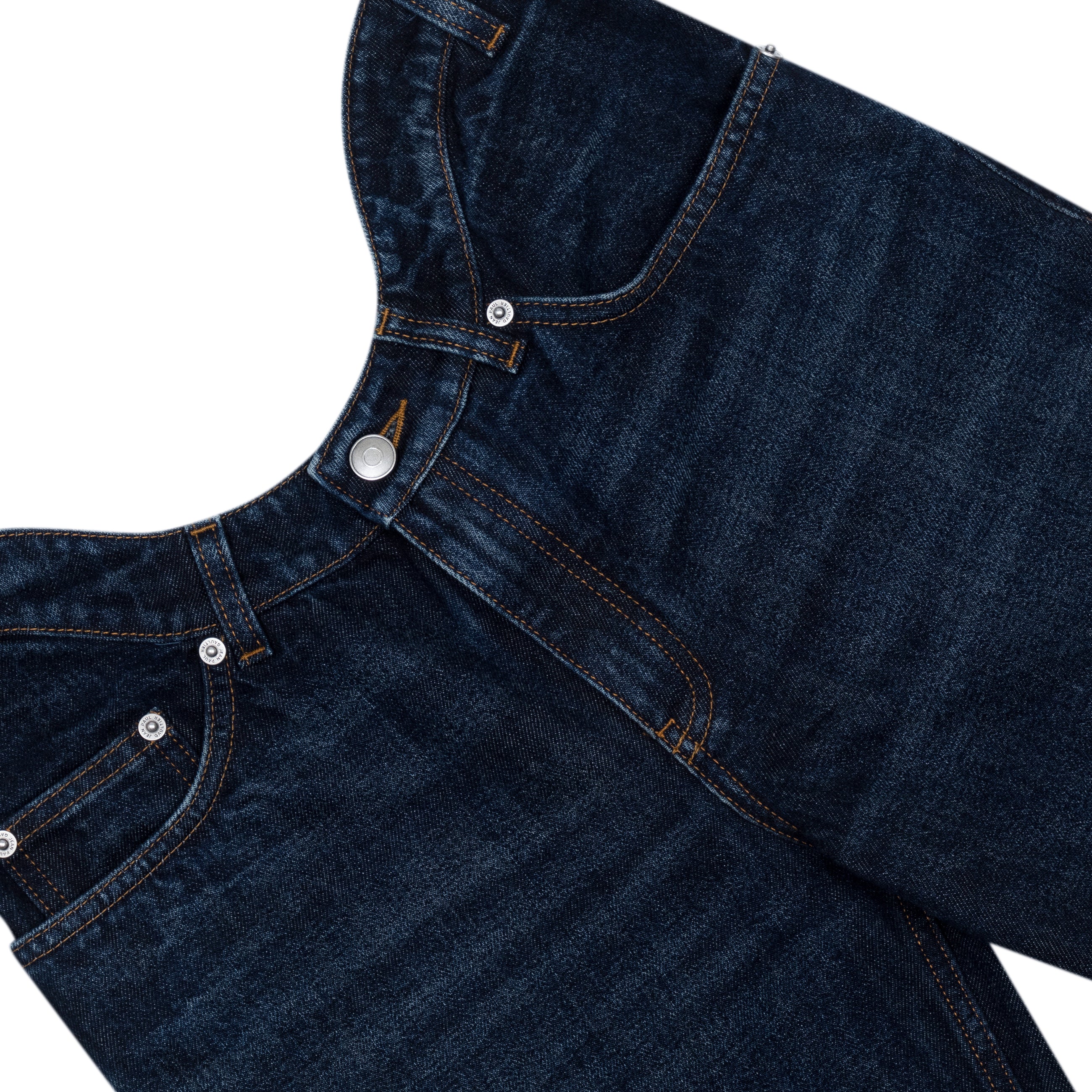 Jean Paul Gaultier Straight Leg Denim Pant Blue - detail