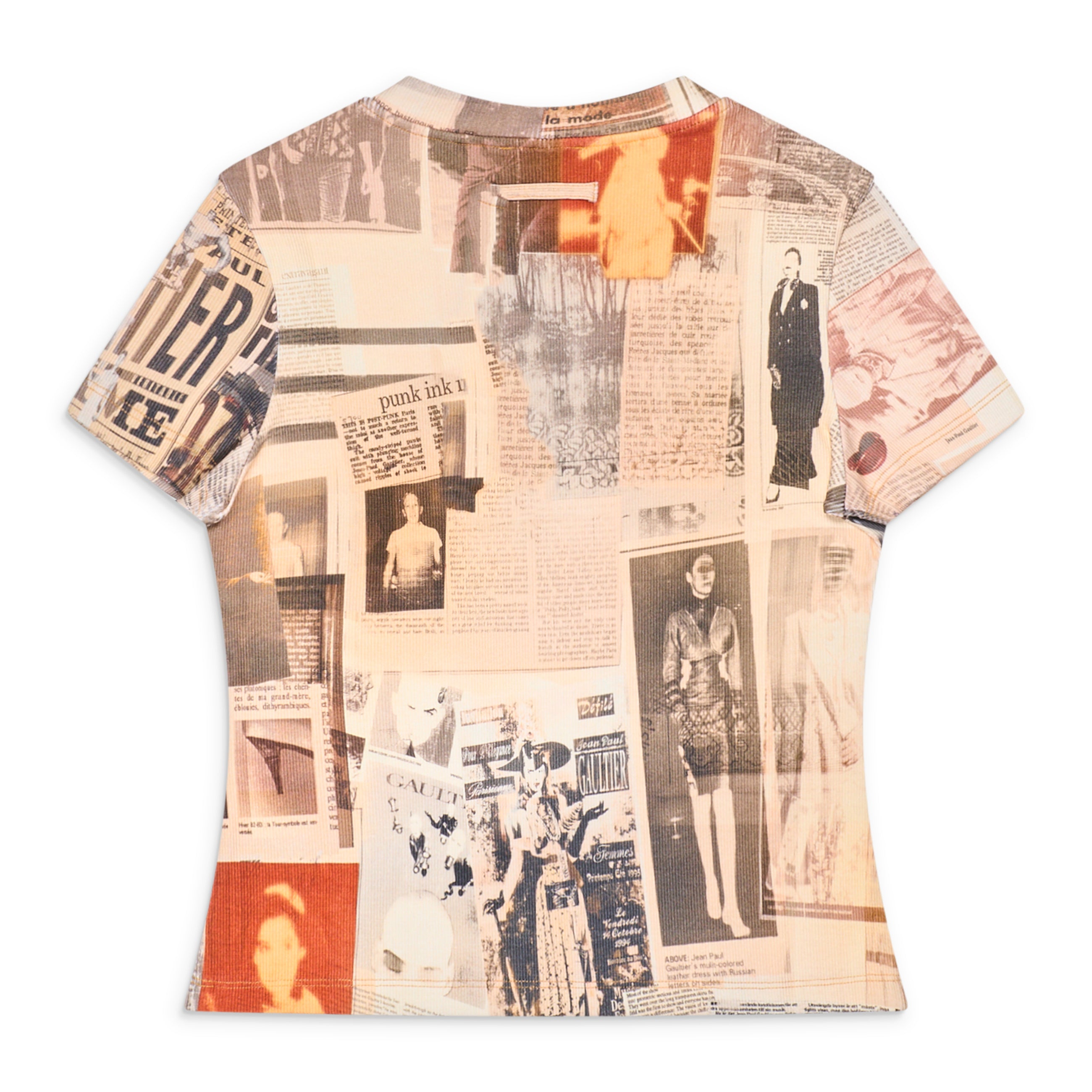 Jean Paul Gaultier Journal Print Rib T-Shirt