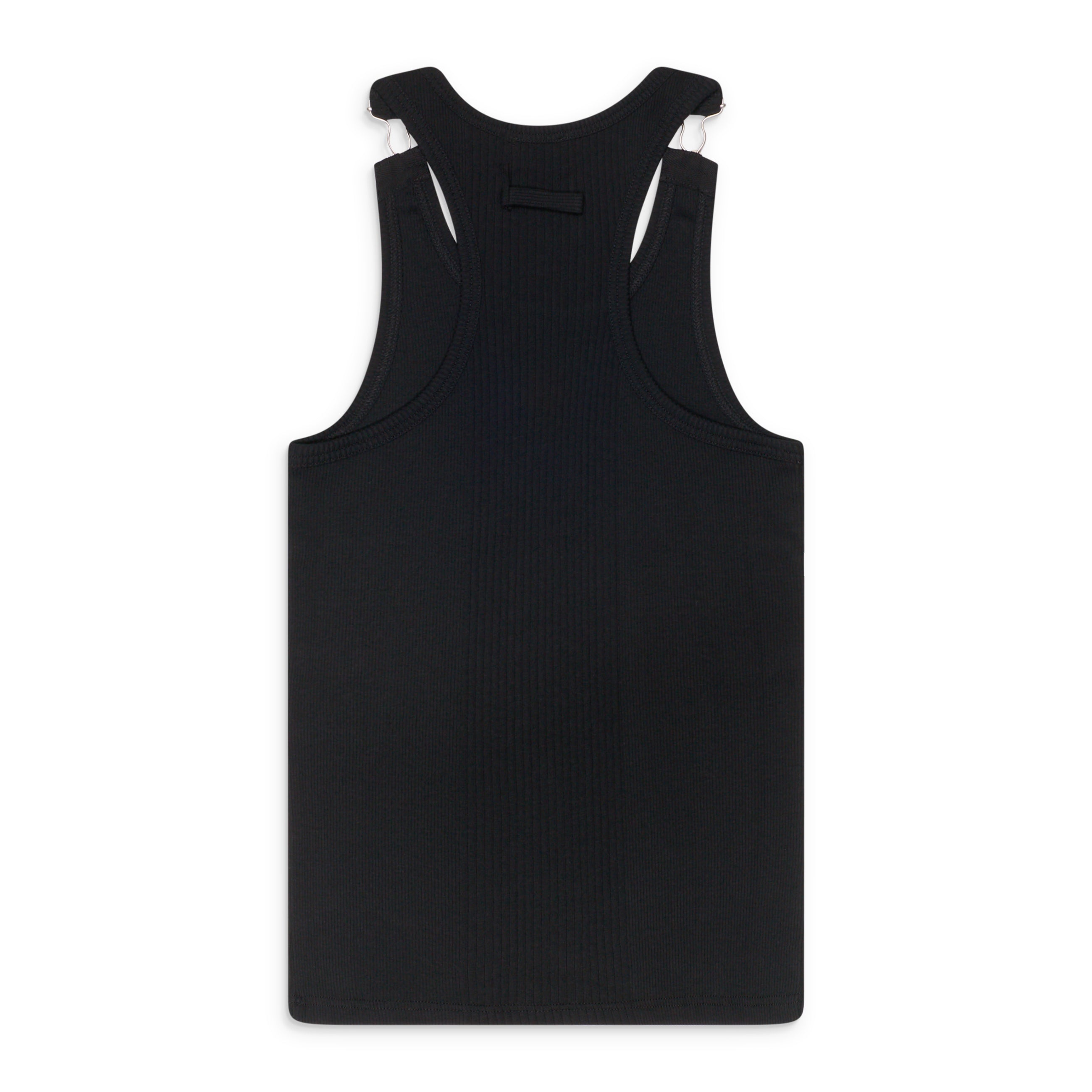 Jean Paul Gaultier Ribbed Tank Top Black