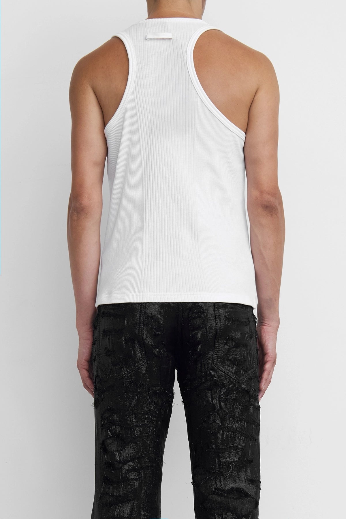 Jean Paul Gaultier 'The Piercing' Detail Tank Top White Jean Paul Gaultier 'The Piercing' Detail Tank Top White