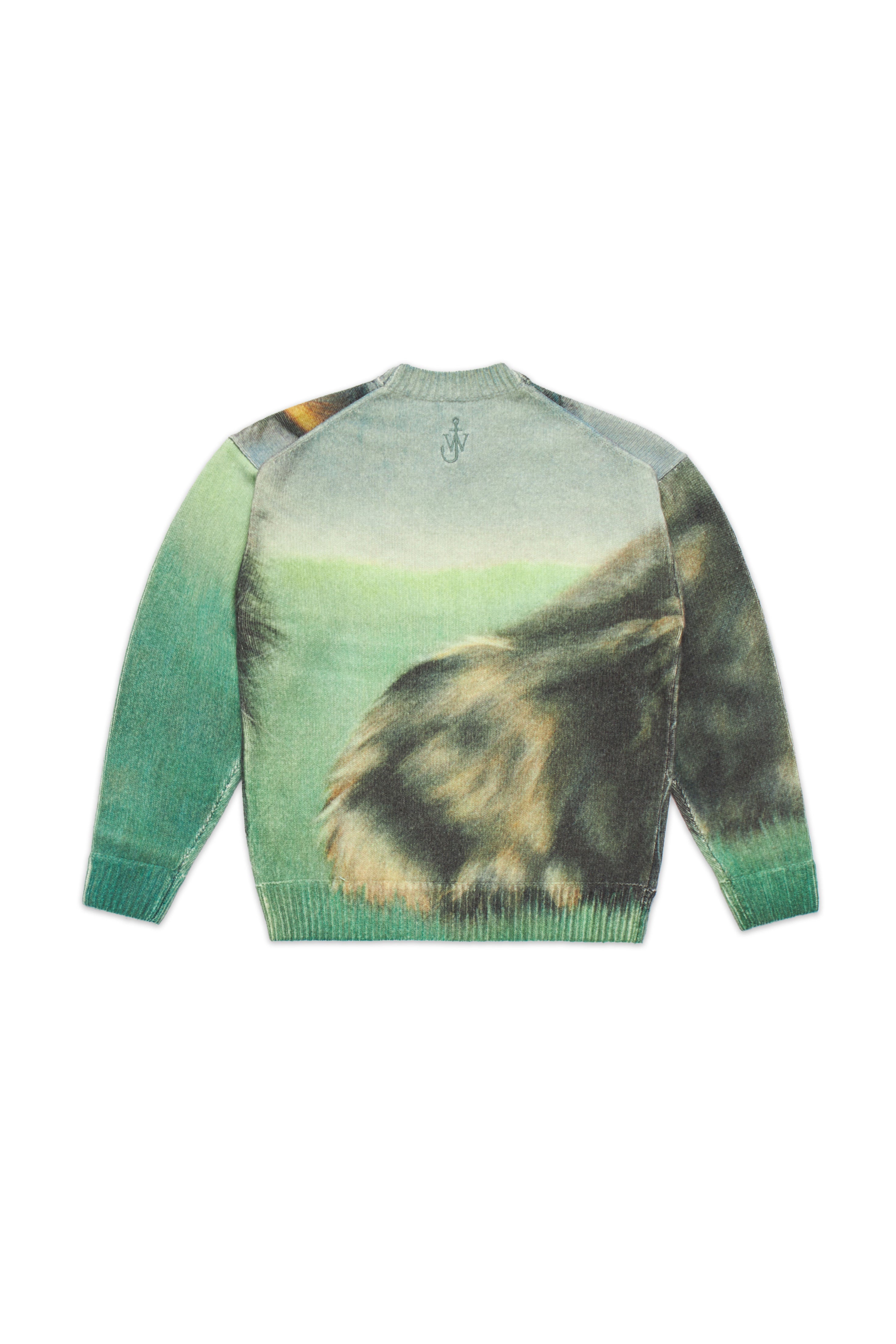 JW ANDERSON CAT PRINTED JUMPER SWEATER MULTI-COLOR