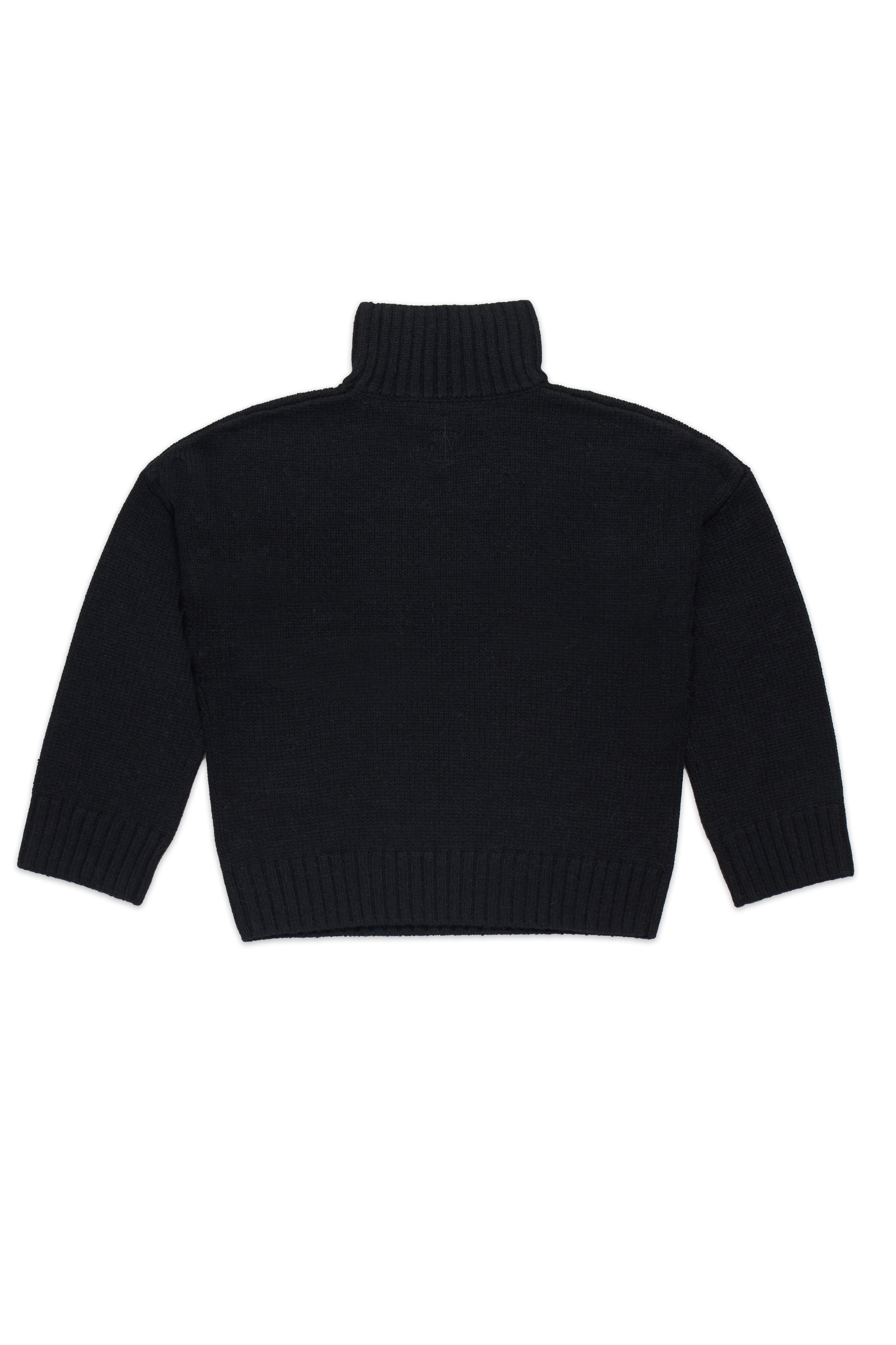 JW Anderson Leather Patch Pocket Jumper Black 9032