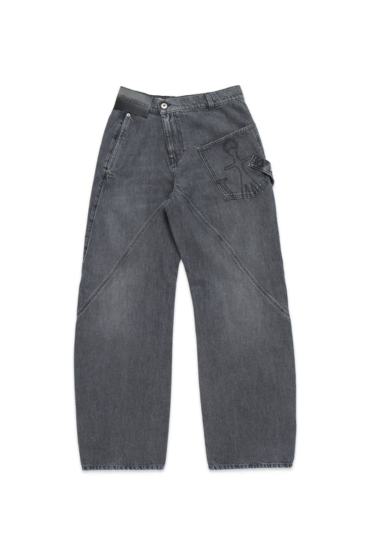 JW ANDERSON TWISTED WORKWEAR JEANS GREY