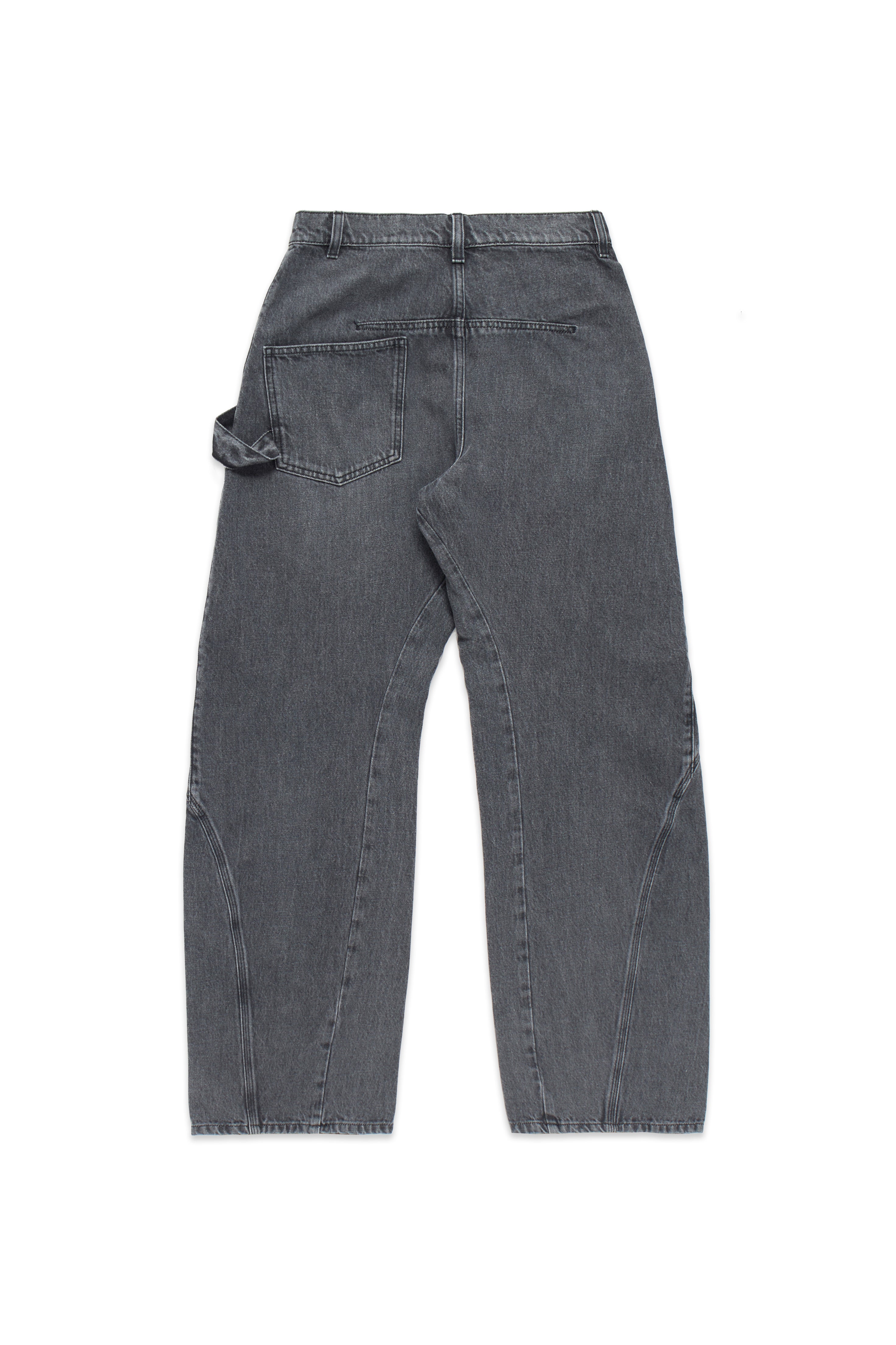 JW ANDERSON TWISTED WORKWEAR JEANS GREY