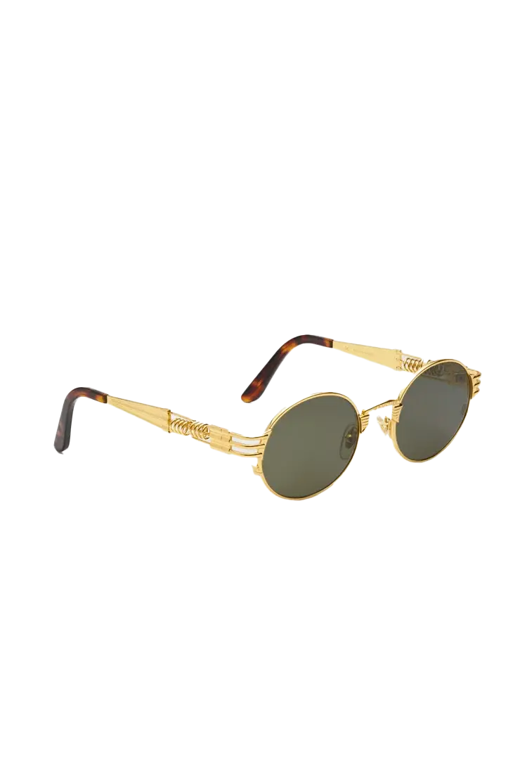 Jean Paul Gaultier Double Ressort 'The 56-6106' Sunglasses Gold Jean Paul Gaultier Double Ressort 'The 56-6106' Sunglasses Gold