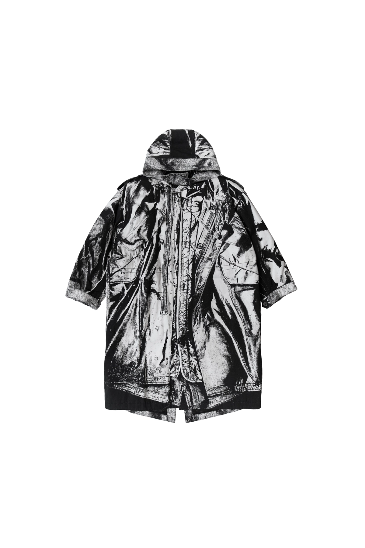 Jean Paul Gaultier Cotton Canvas Parka Printed Jean Paul Gaultier Cotton Canvas Parka Printed
