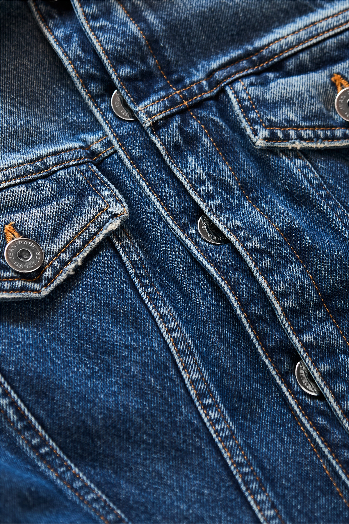 Jean Paul Gaultier Fitted Denim Jacket With Extended Sleeves