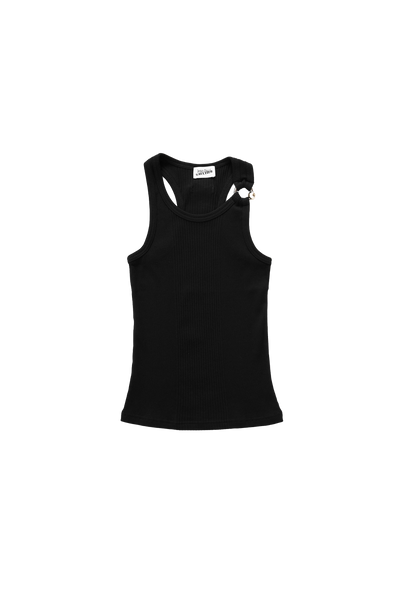 Jean Paul Gaultier 'The Piercing' Detail Tank Top Black – ESSXNYC Jean Paul Gaultier 'The Piercing' Detail Tank Top Black – ESSXNYC