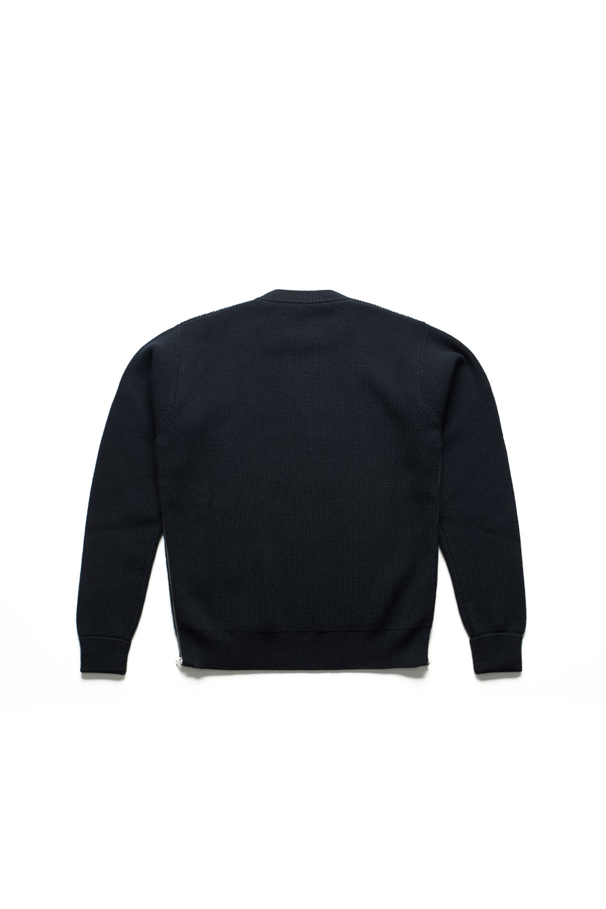 JIL SANDER+ SWEATER WITH SIDE ZIPS NAVY