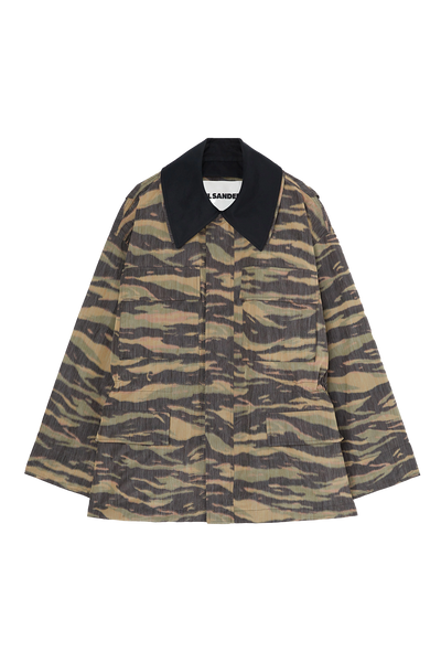 ジルサンダー　ミリタリージャケット　アイボリー Jil_Sander_Camouflage_Field_Ja