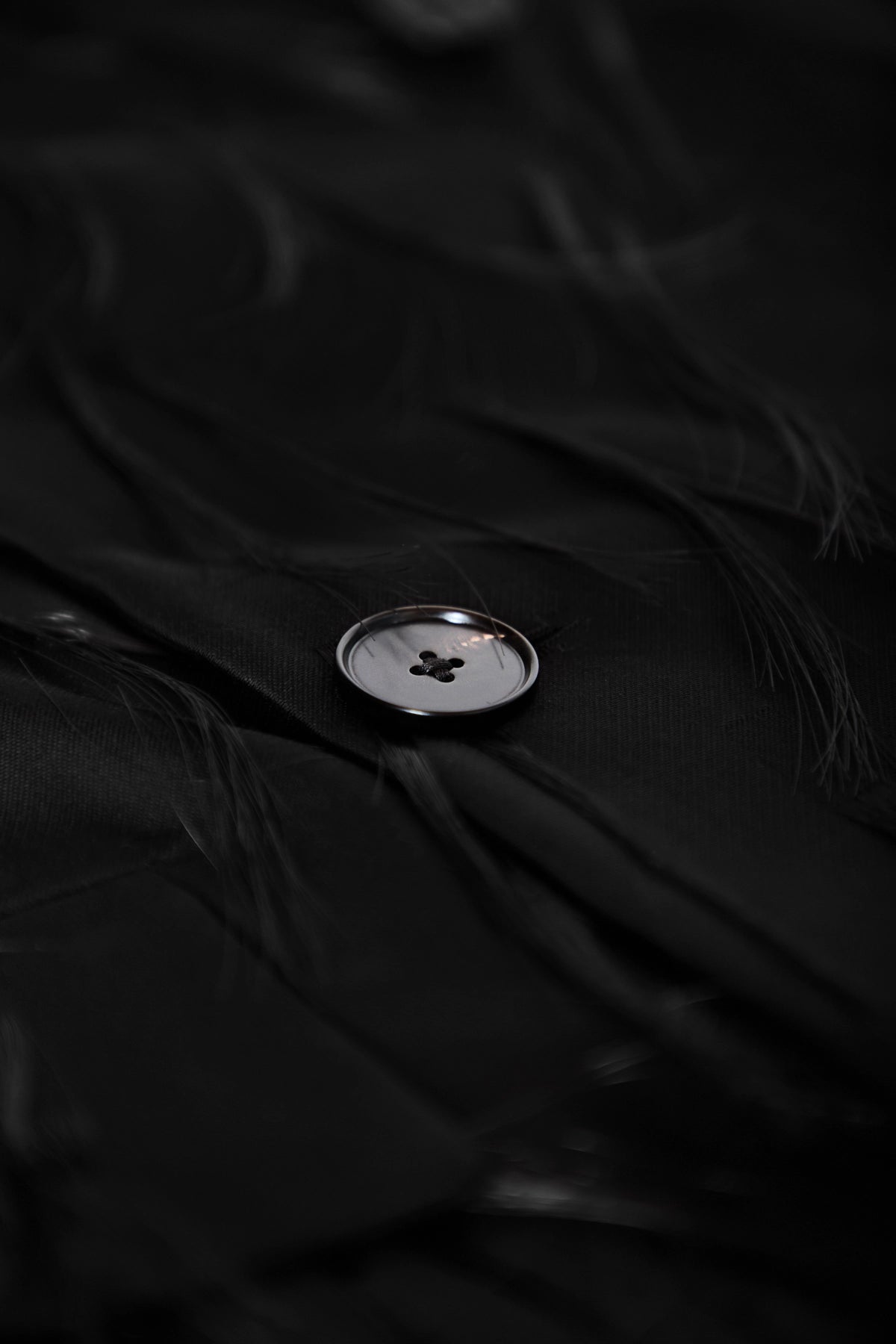  Jil Sander Spaced Out Nylon Fur Coat Black 5