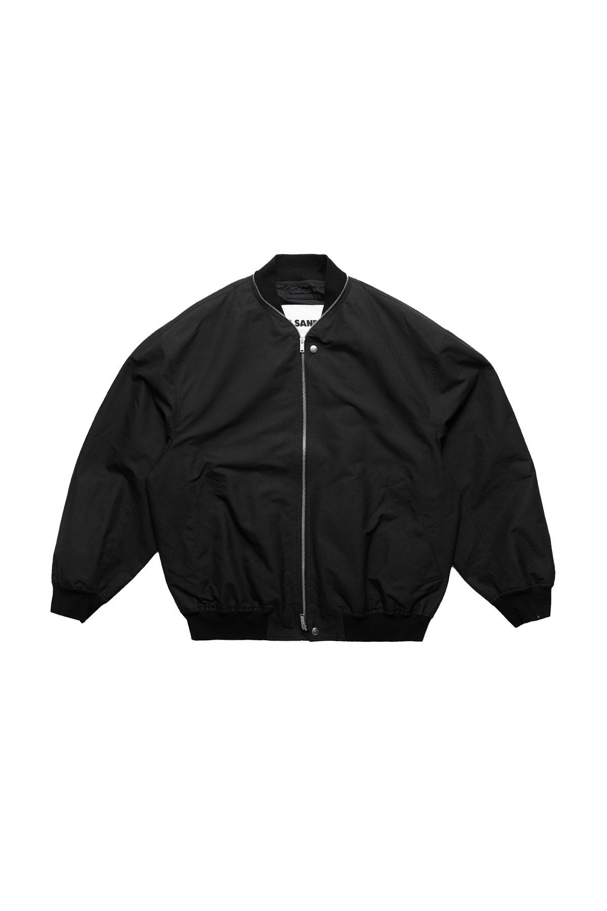 Jil Sander Wool Bomber With Zip Details Black – ESSXNYC