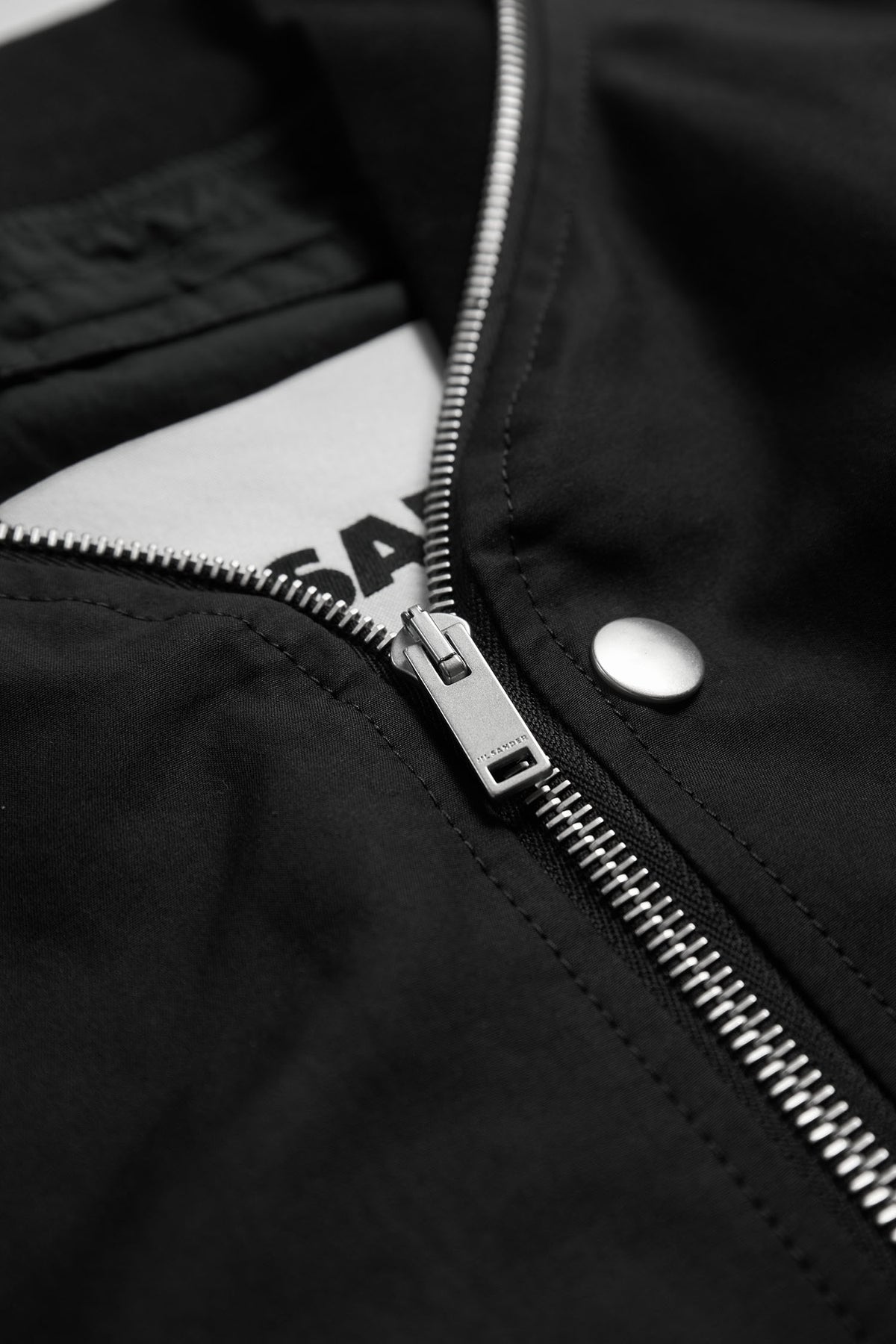 Jil Sander Wool Bomber With Zip Details Black – ESSXNYC