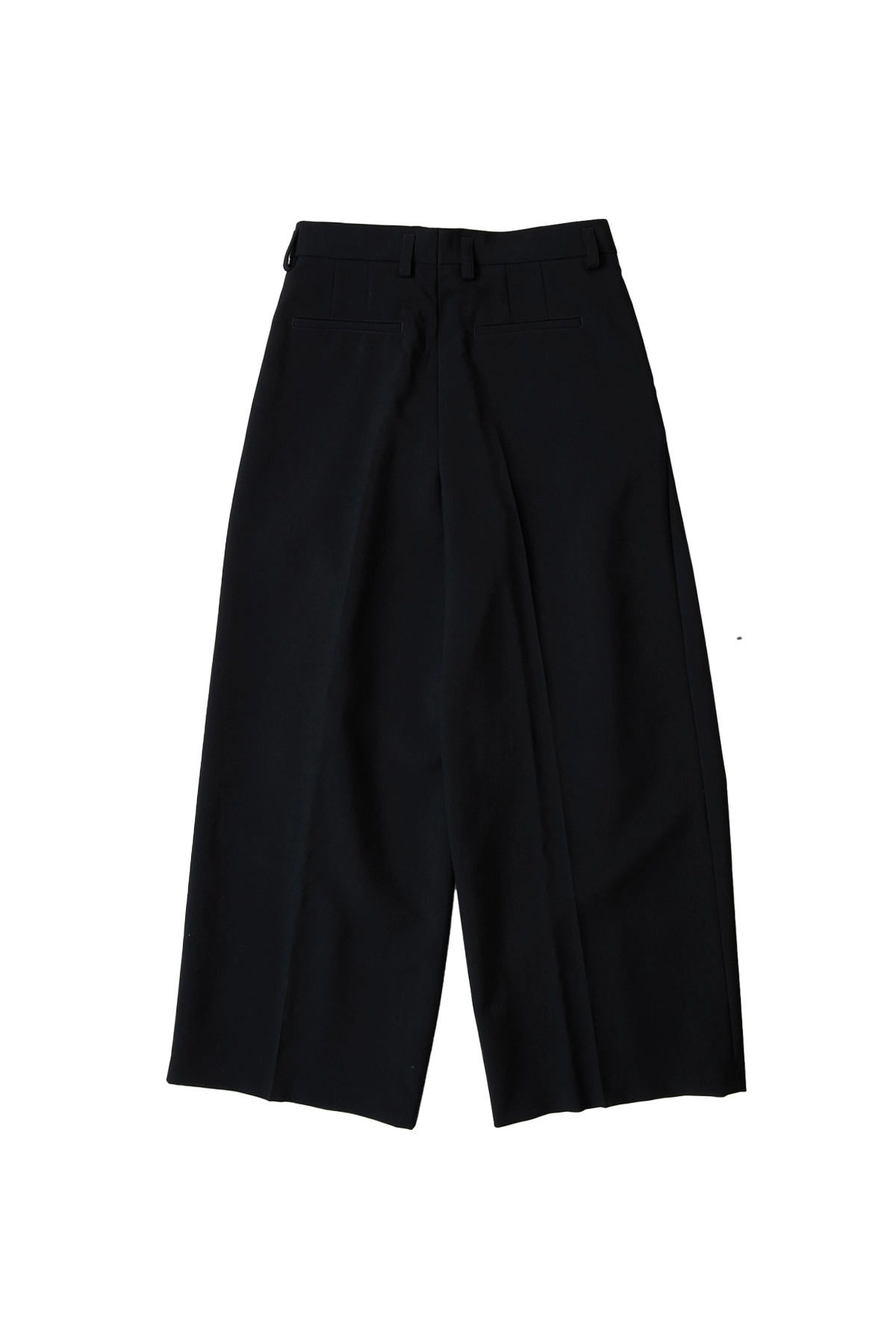 Jil Sander Wool Double Pleated Wide Leg Trousers Black – ESSXNYC