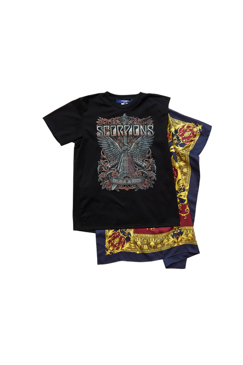 JUNYA WATANABE MEN Tシャツ　Lサイズ　scorpions Junya Watanabe MAN Scorpions graphic-print Cotton T-shirt