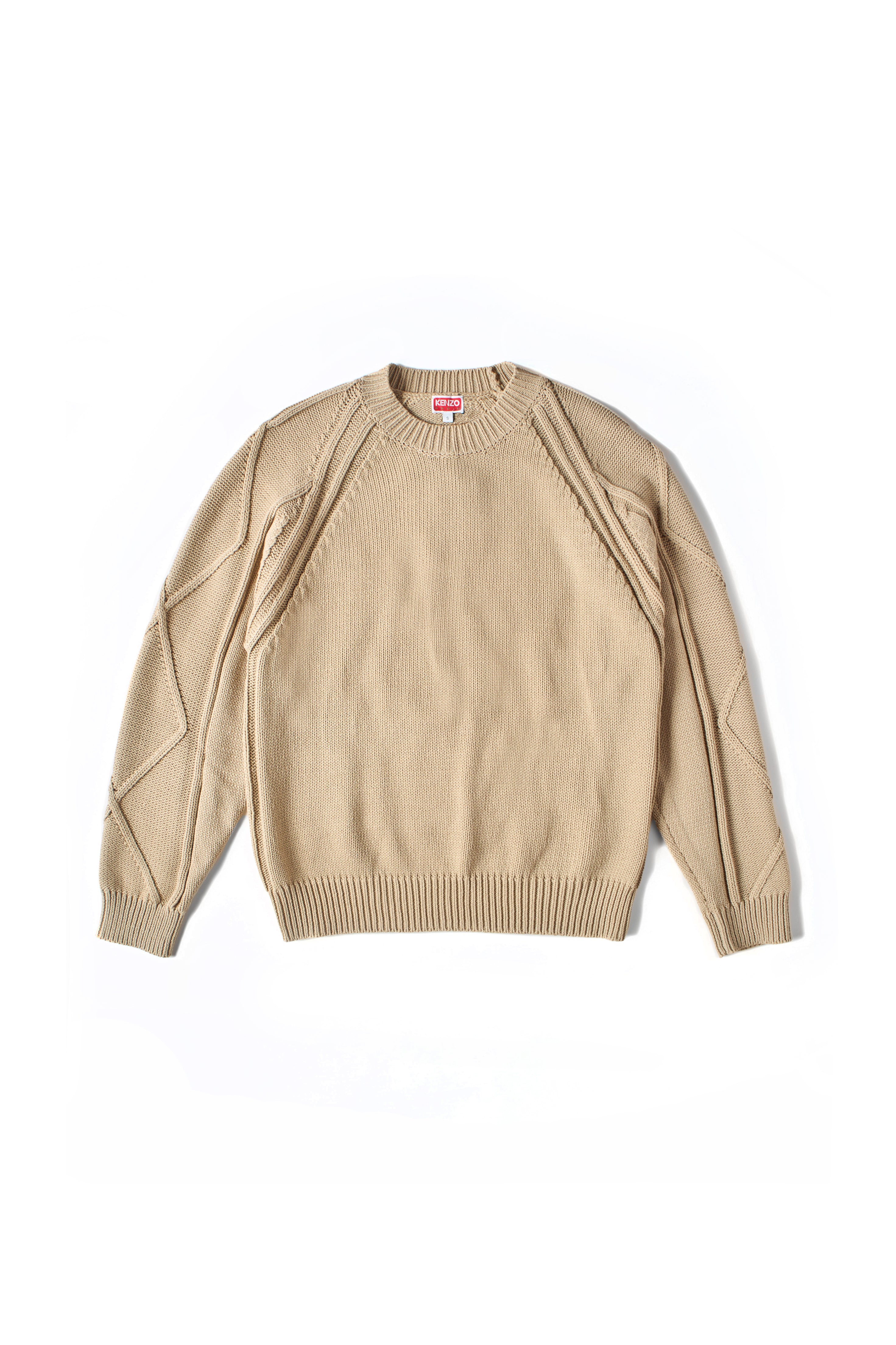 Kenzo Cable Jumper Sweater Beige 9106