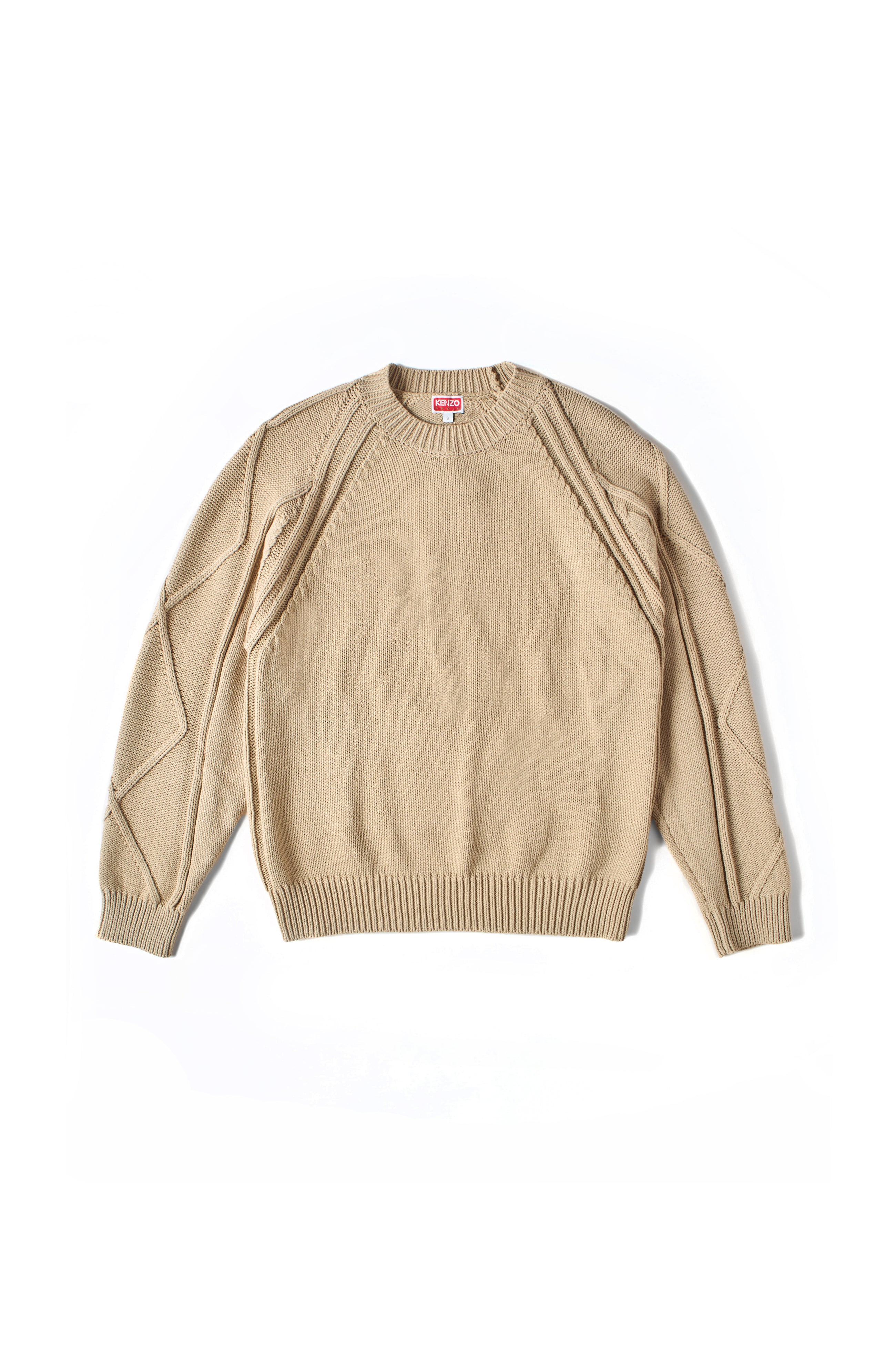 Kenzo Cable Jumper Sweater Beige 9106