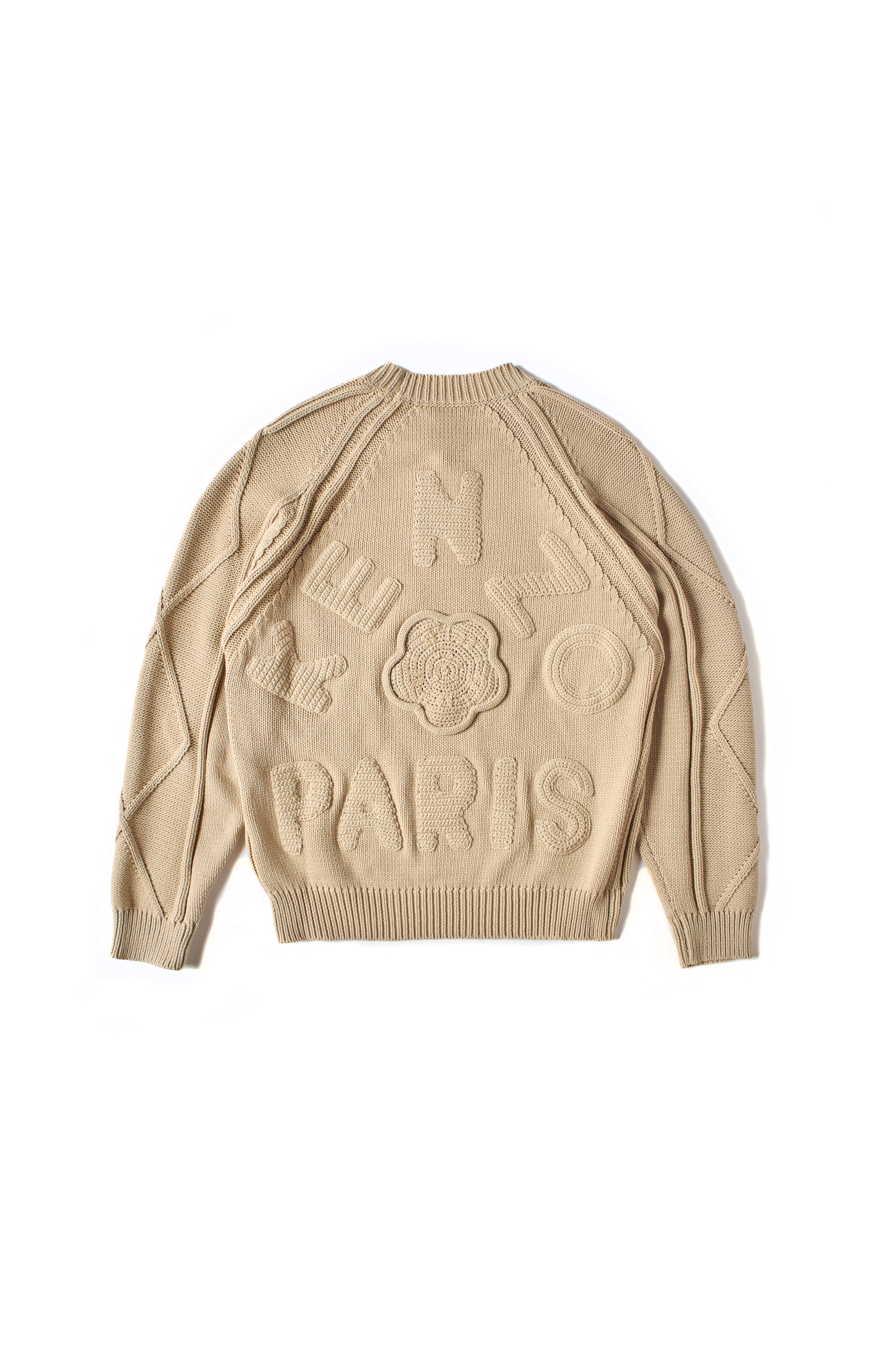 Kenzo Cable Jumper Sweater Beige 9107