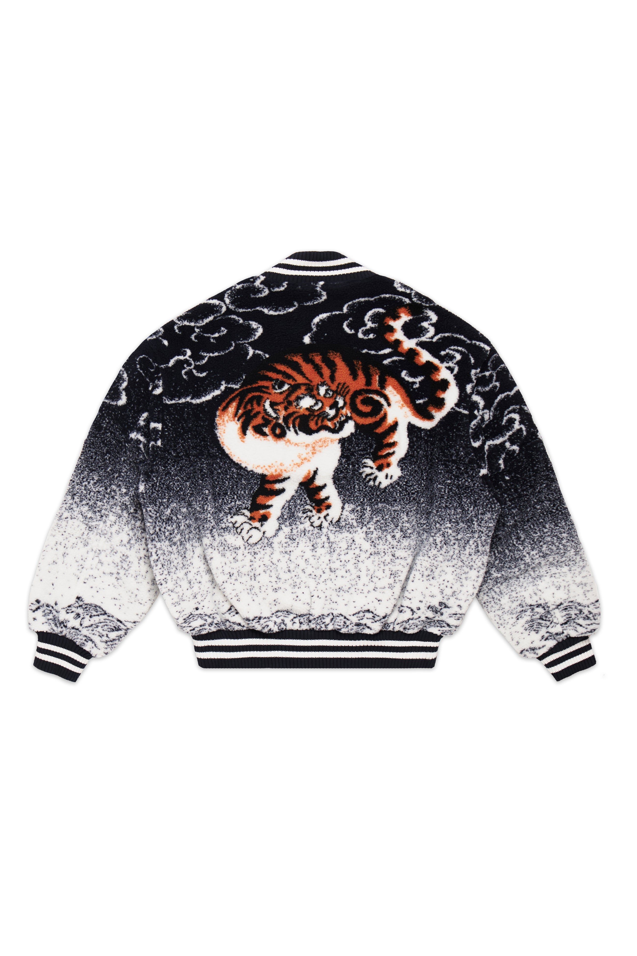 Kenzo Cloud Tiger Bomber Jacket Blue 9122