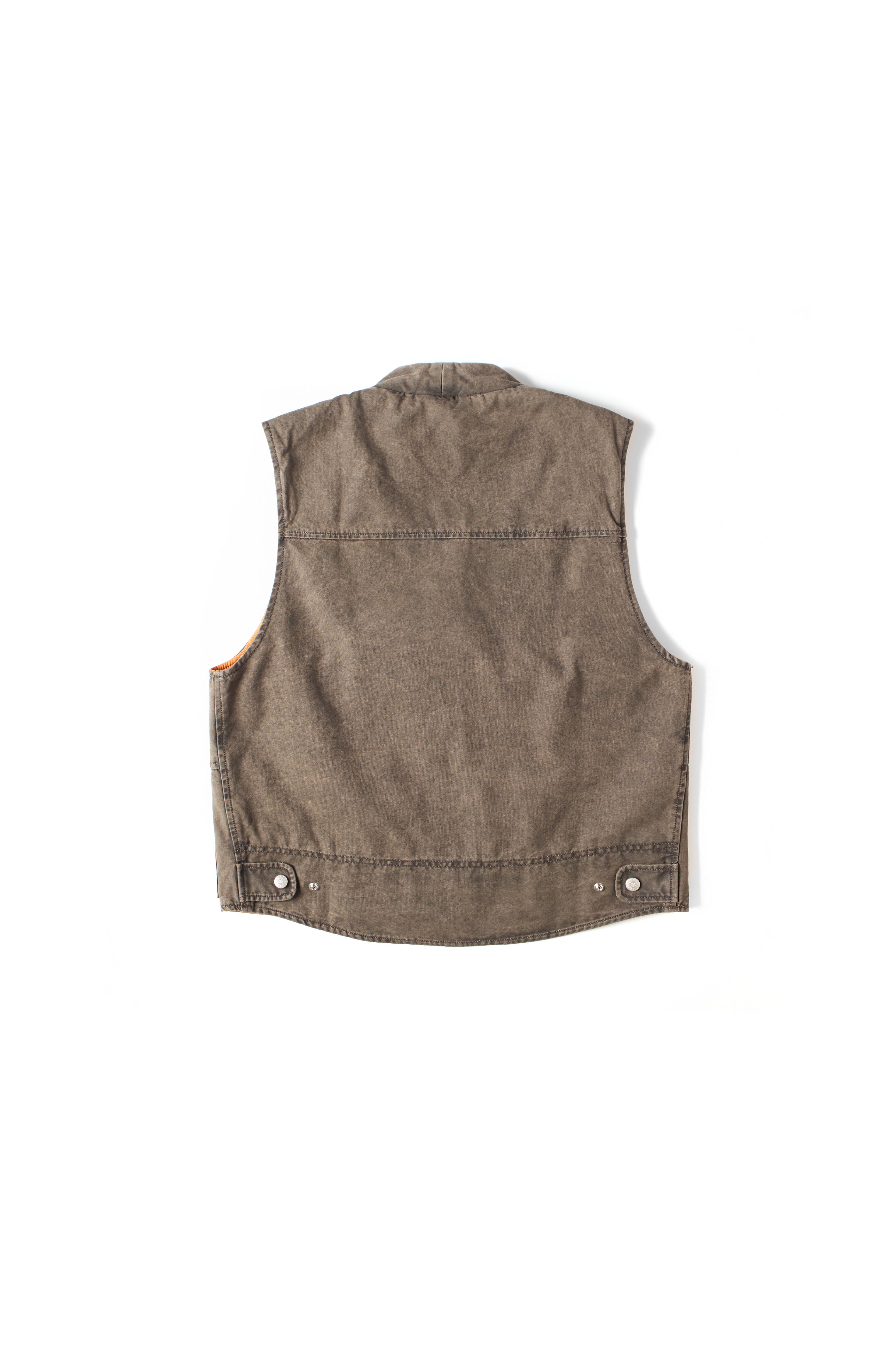 Kenzo Multipocket Gilet Vests Brown 9117