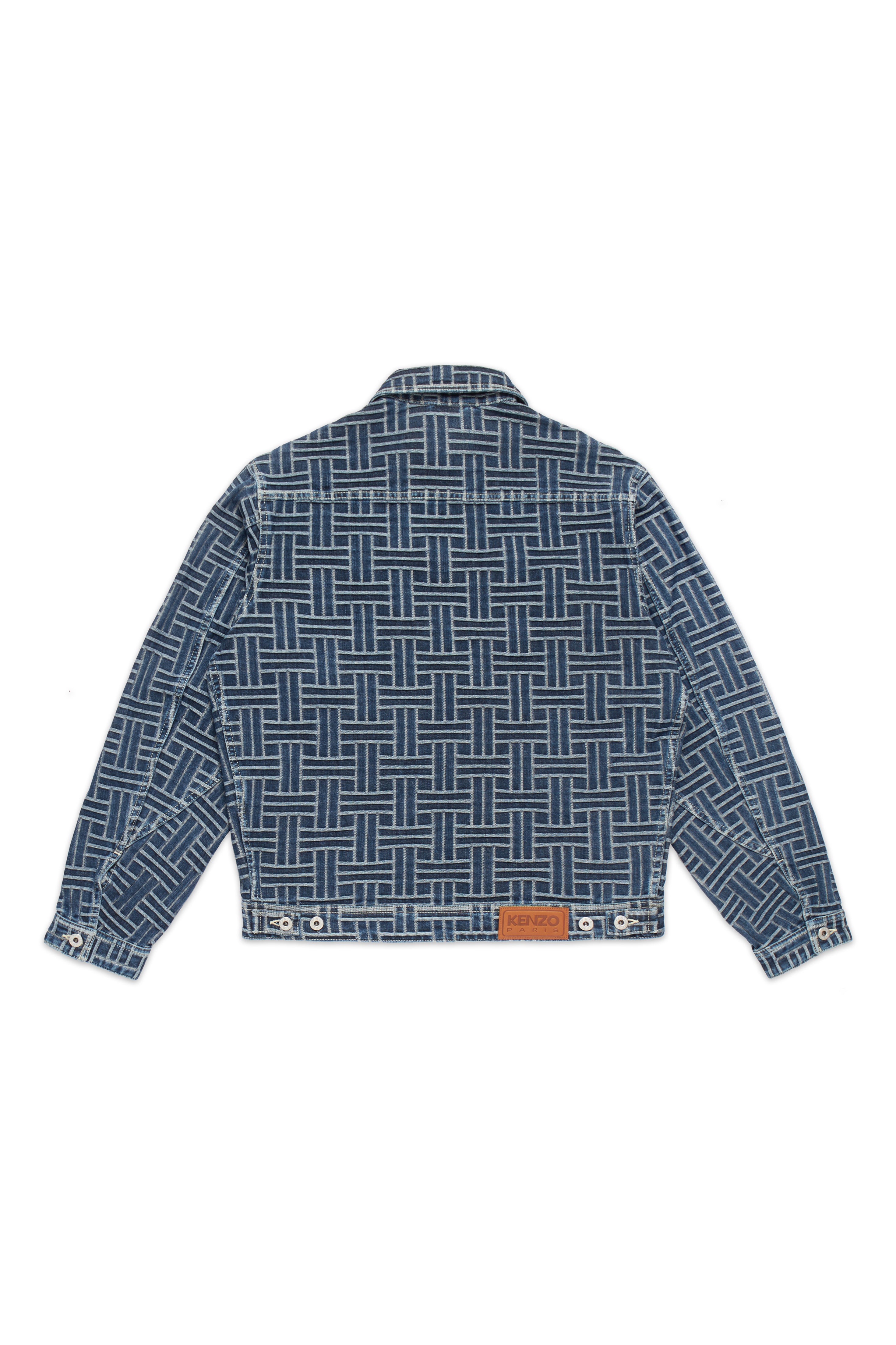 Kenzo Trucker Denim Jacket Weave Blue 9083