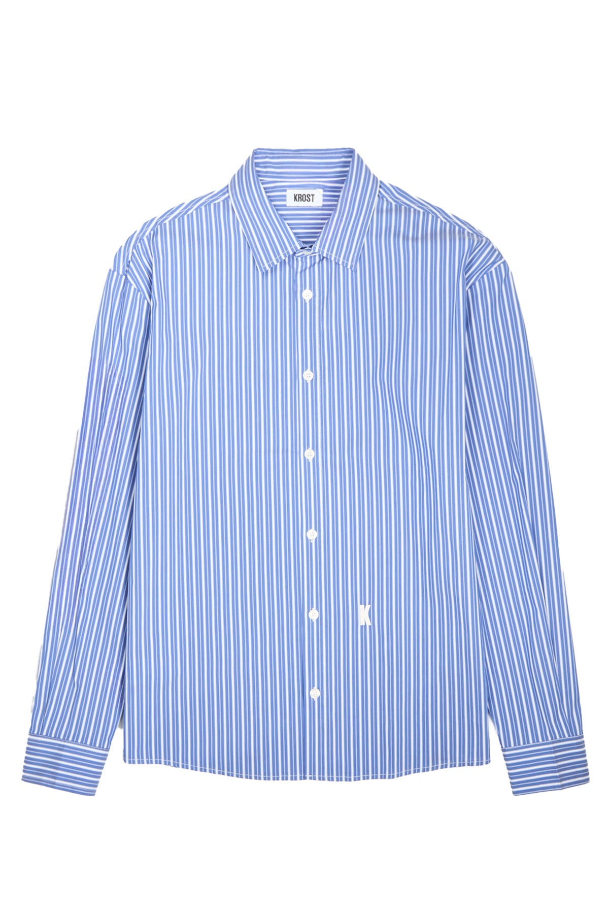 Krost Bold Striped Shirting Strong Blue