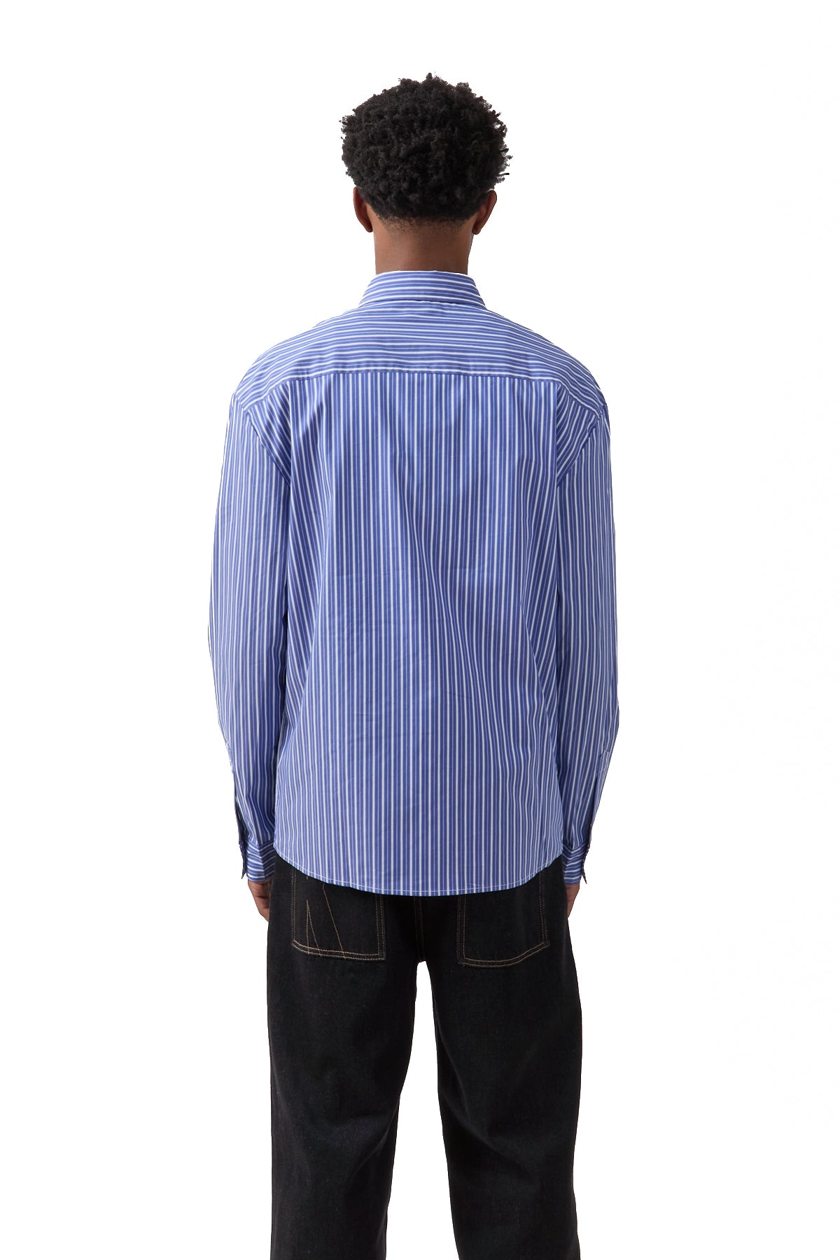 Krost Bold Striped Shirting Strong Blue