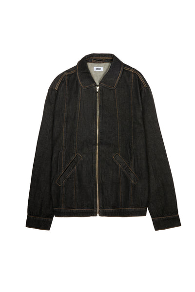 Krost Denim Combo Jacket Black – ESSXNYC