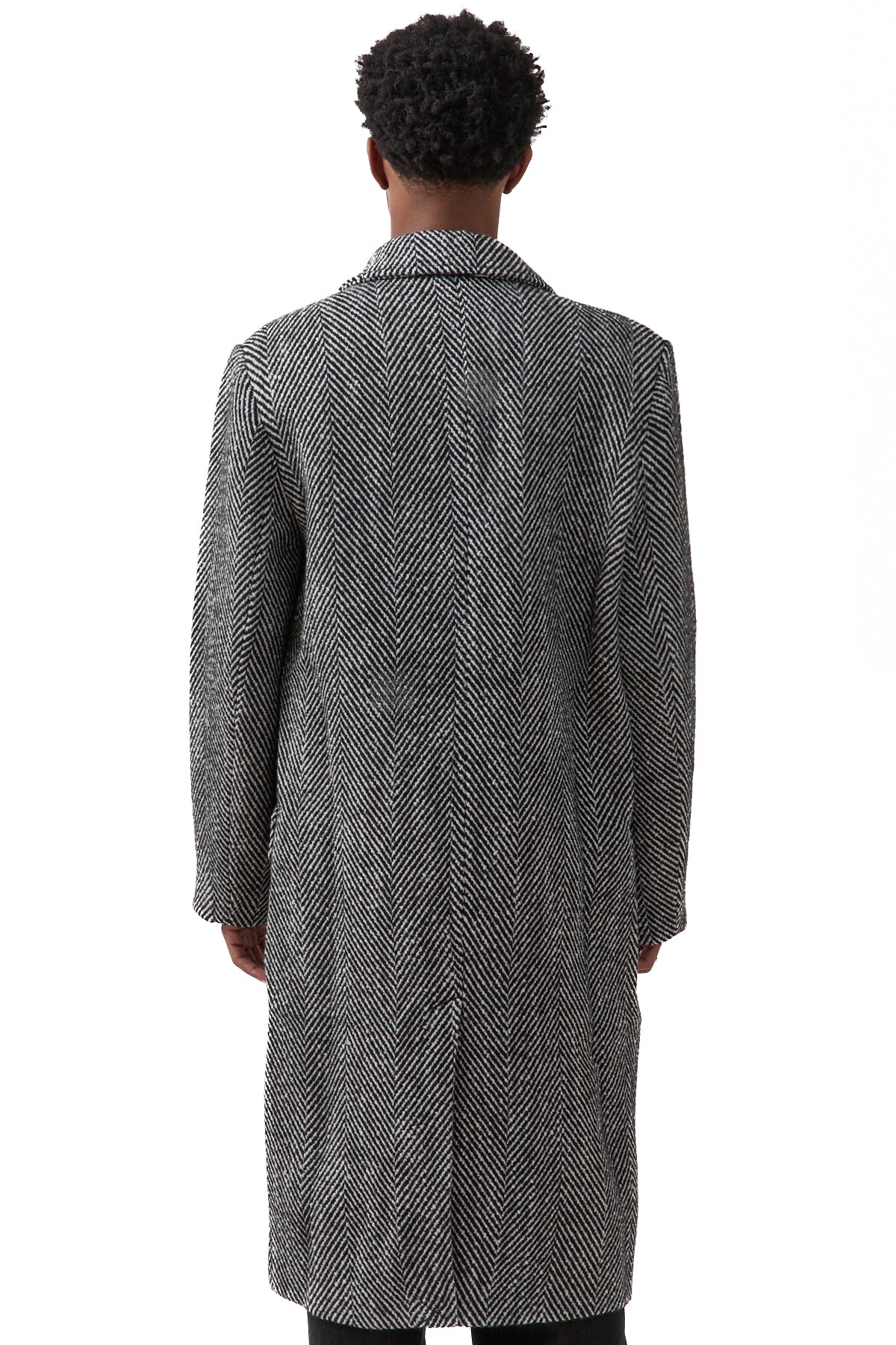 Krost Elliot Wool Overcoat Black