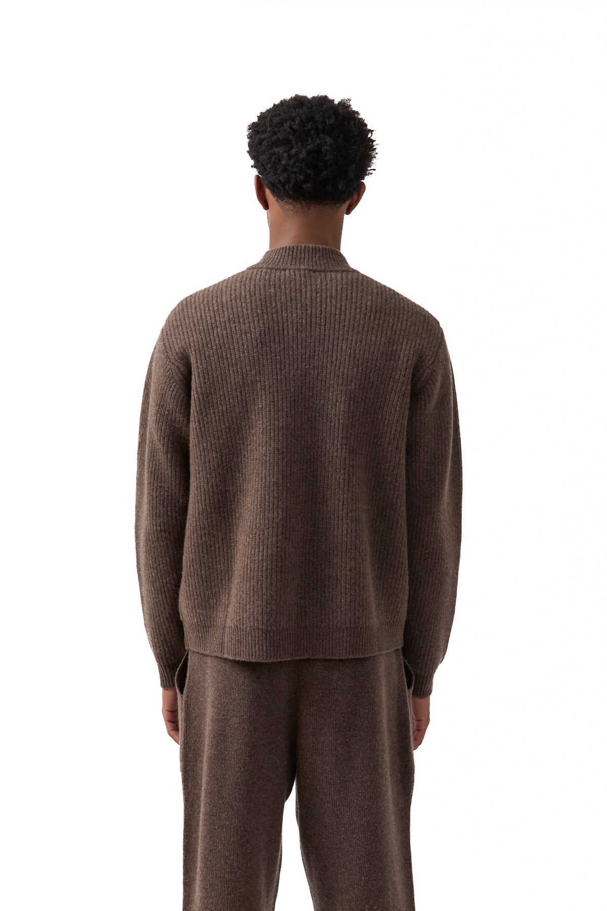 Krost Liv Wool Zip Cardigan Espresso