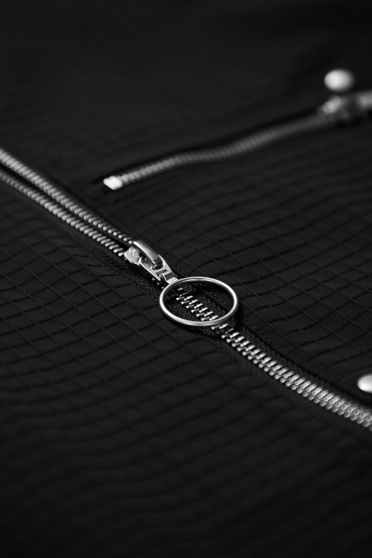 Krost Nylon Track Jacket Black Detail