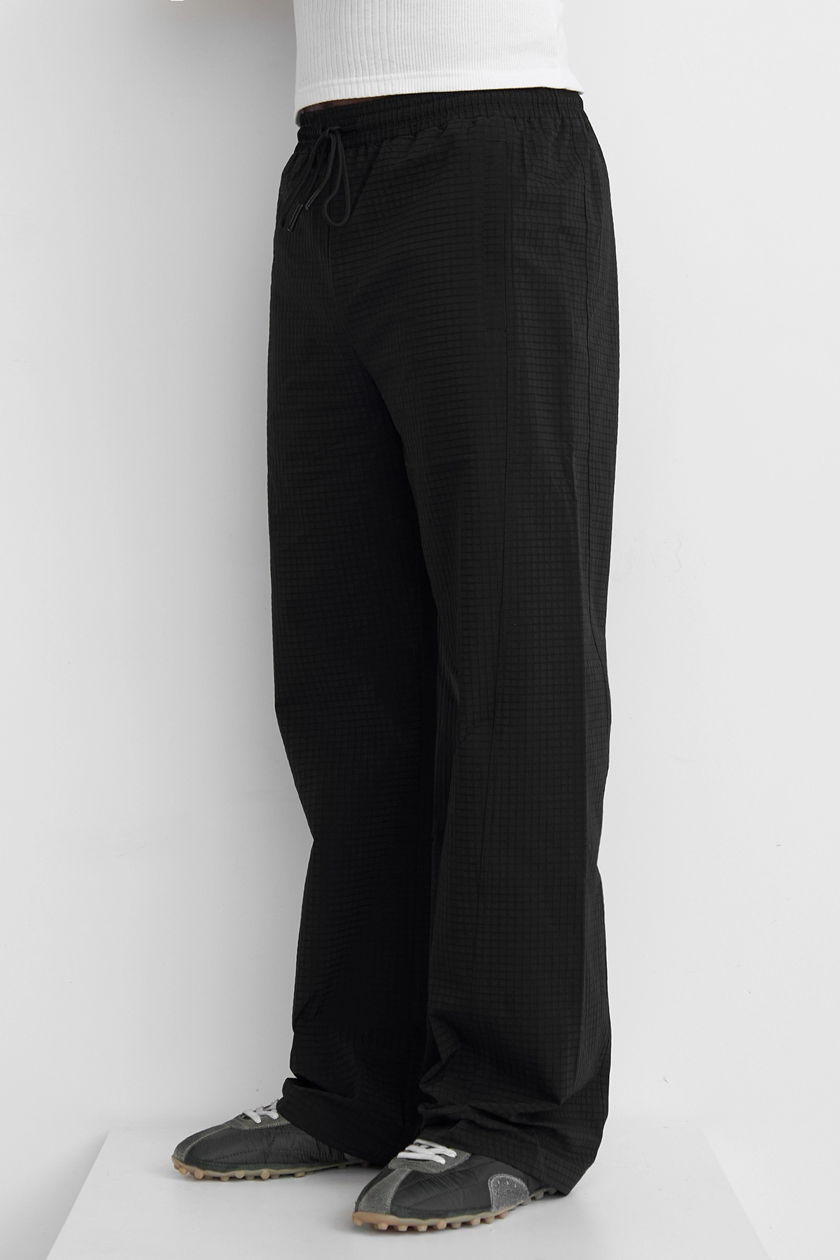 Krost Seamed Nylon Track Pant Black Side